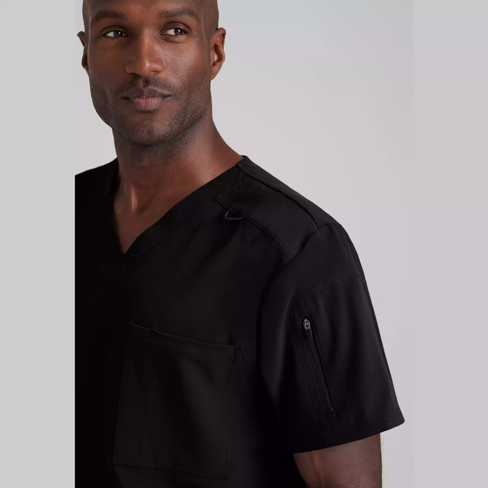 Men's Chest Pocket V-Neck Scrub Top | GRST079