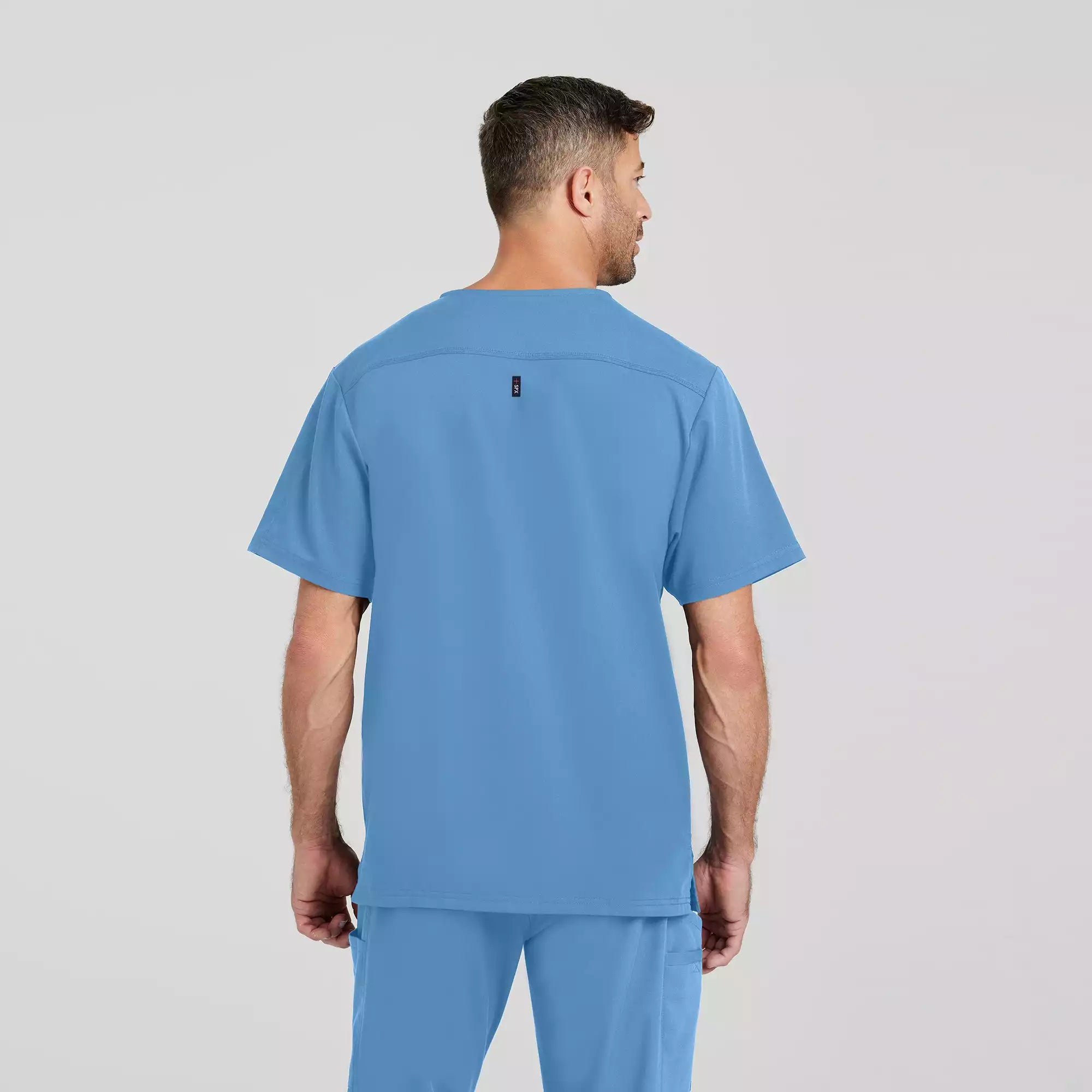 Men's Chest Pocket V-Neck Scrub Top | GRST079