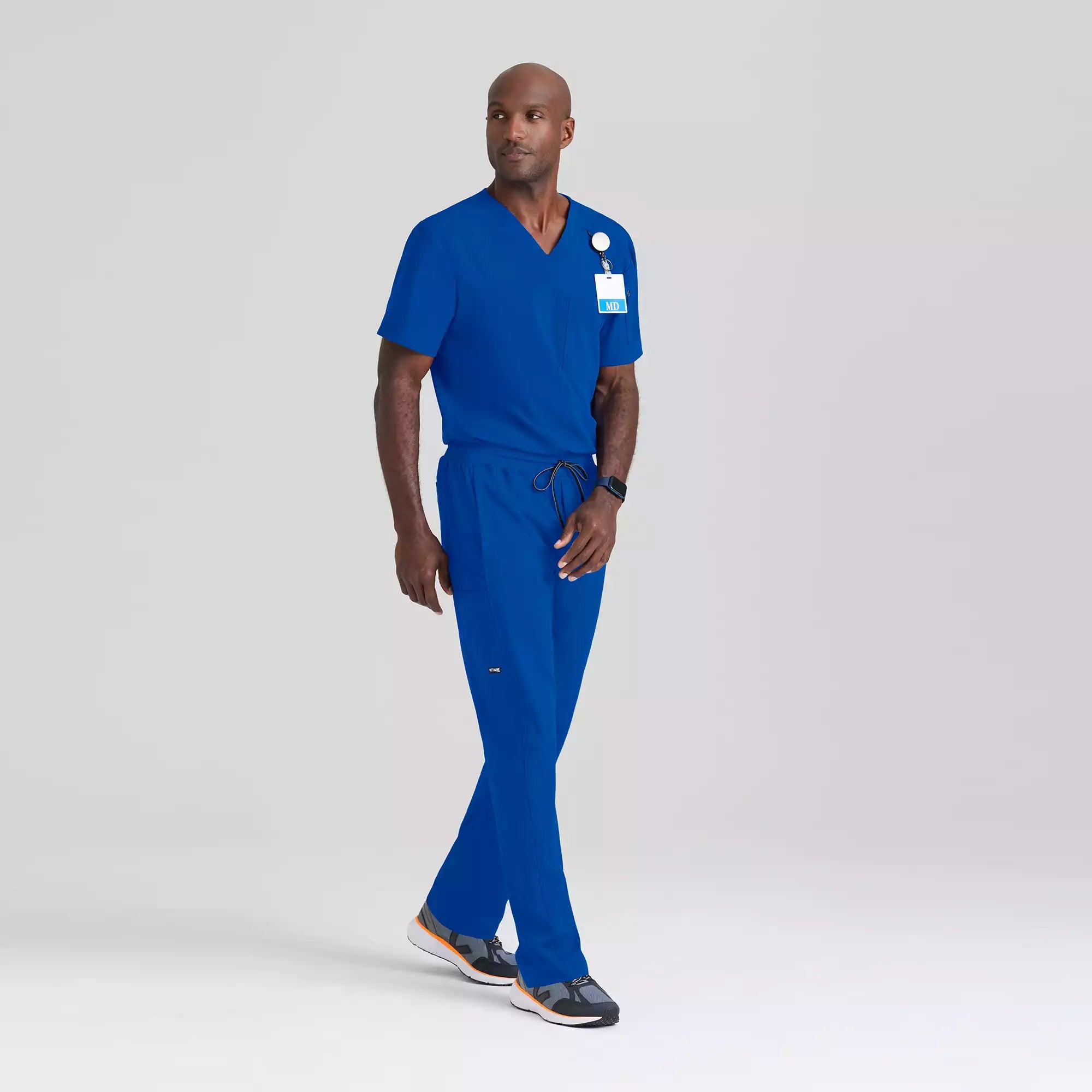 Men's Chest Pocket V-Neck Scrub Top | GRST079