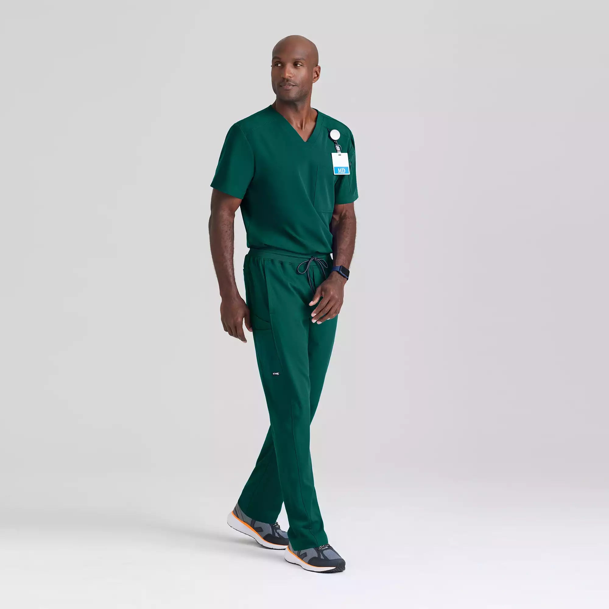 Men's Chest Pocket V-Neck Scrub Top | GRST079