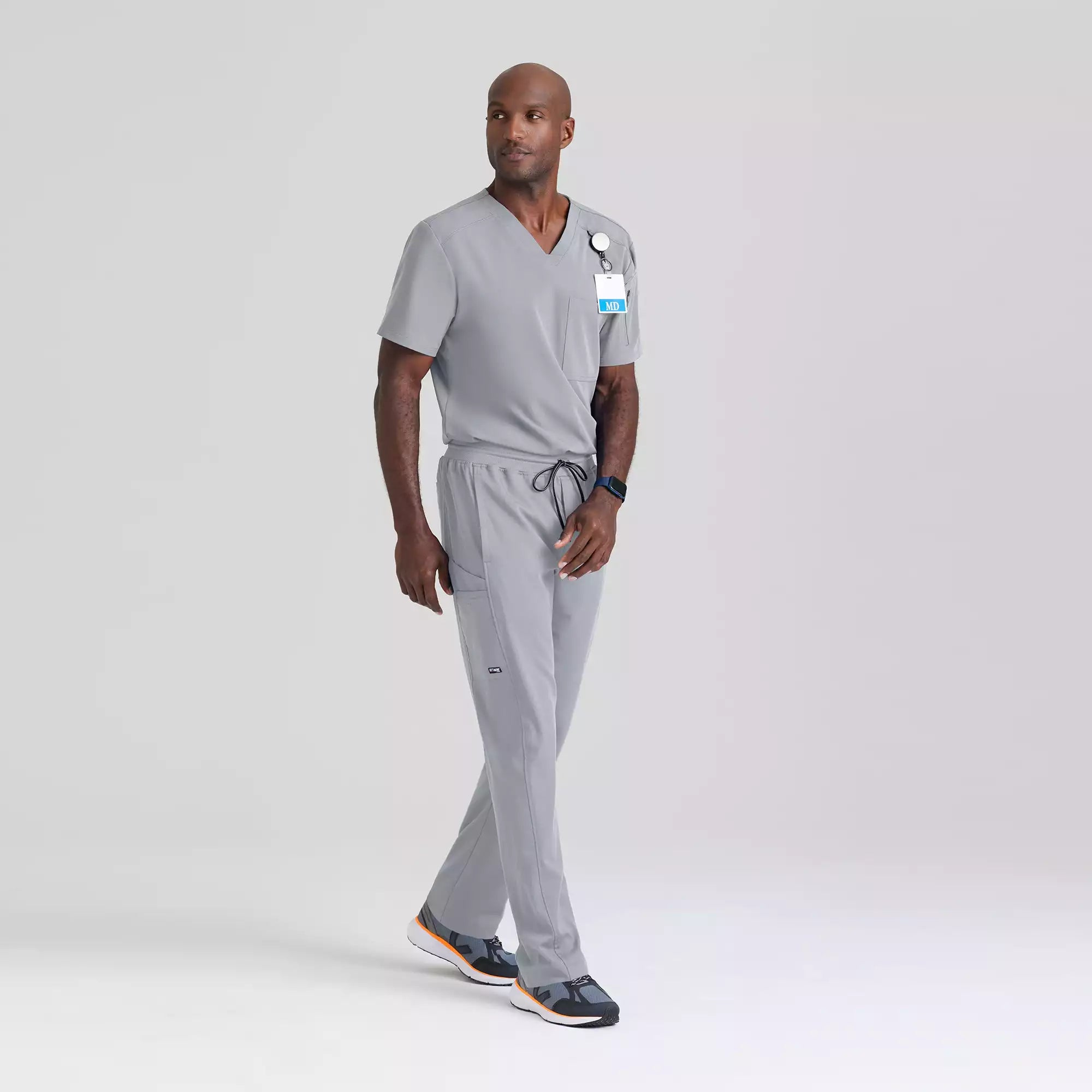 Men's Chest Pocket V-Neck Scrub Top | GRST079