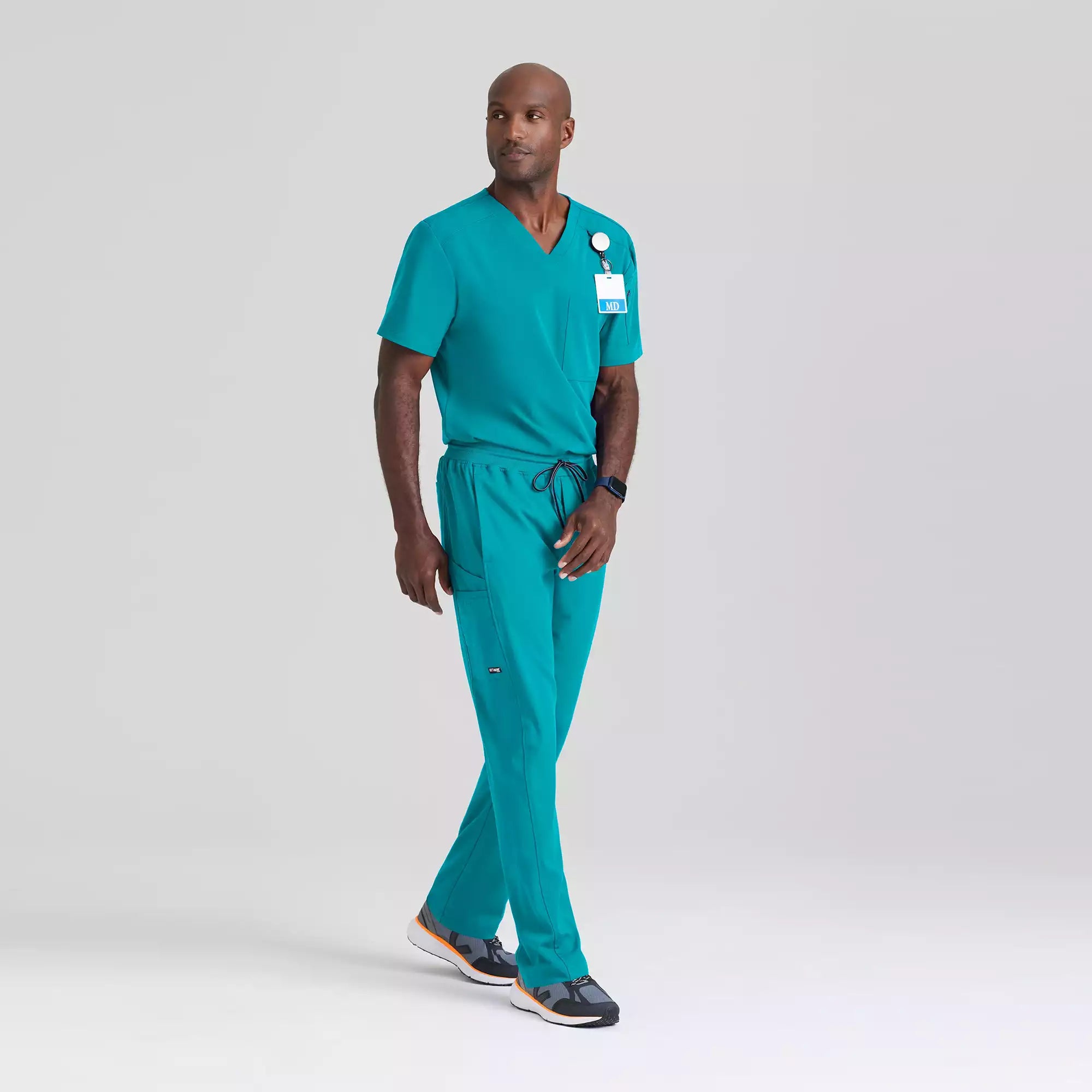 Men's Chest Pocket V-Neck Scrub Top | GRST079