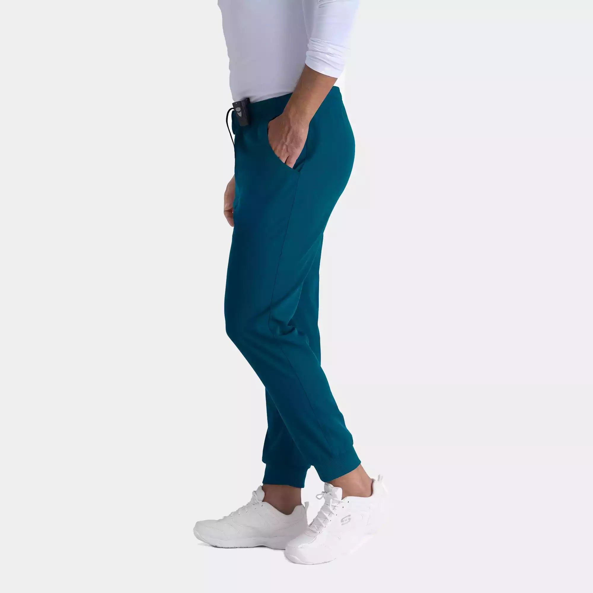 Men's Jogger Scrub Pant with Drawstring Elastic Waistband and Cargo Pocket | SKP572