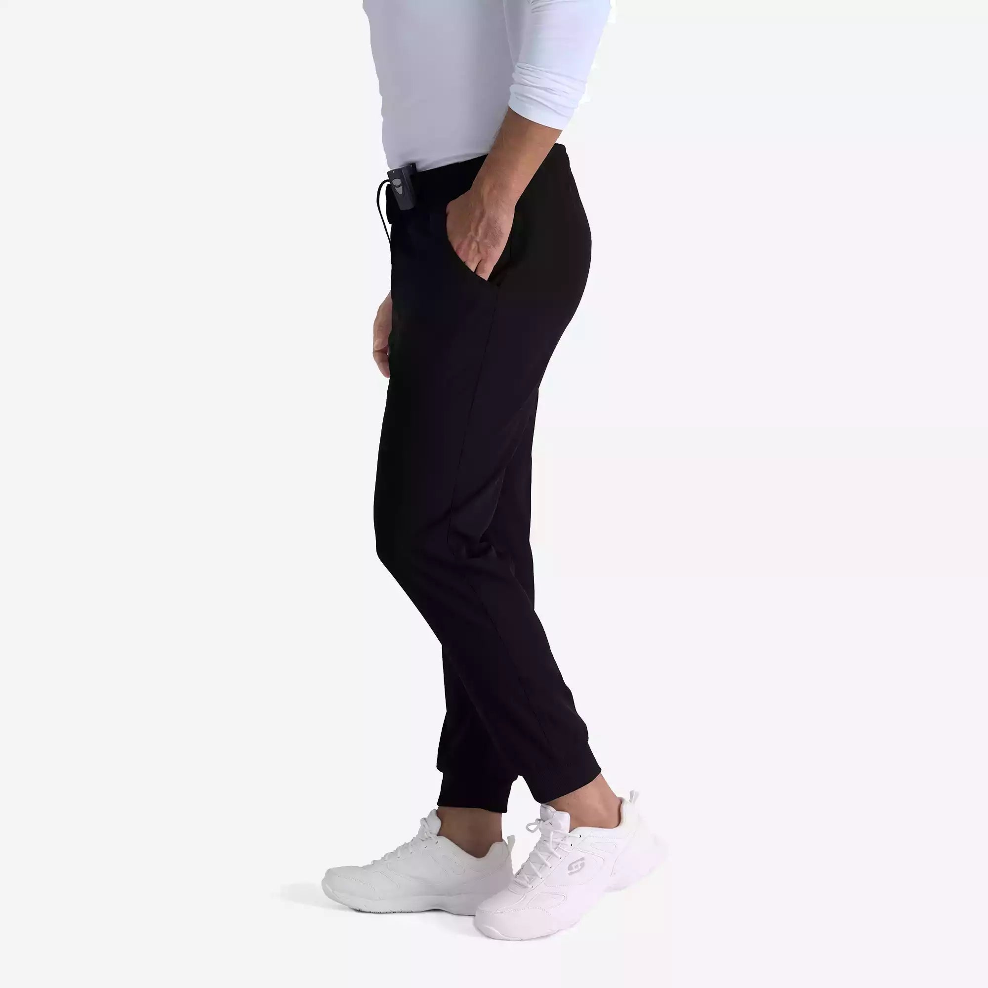Men's Jogger Scrub Pant with Drawstring Elastic Waistband and Cargo Pocket | SKP572