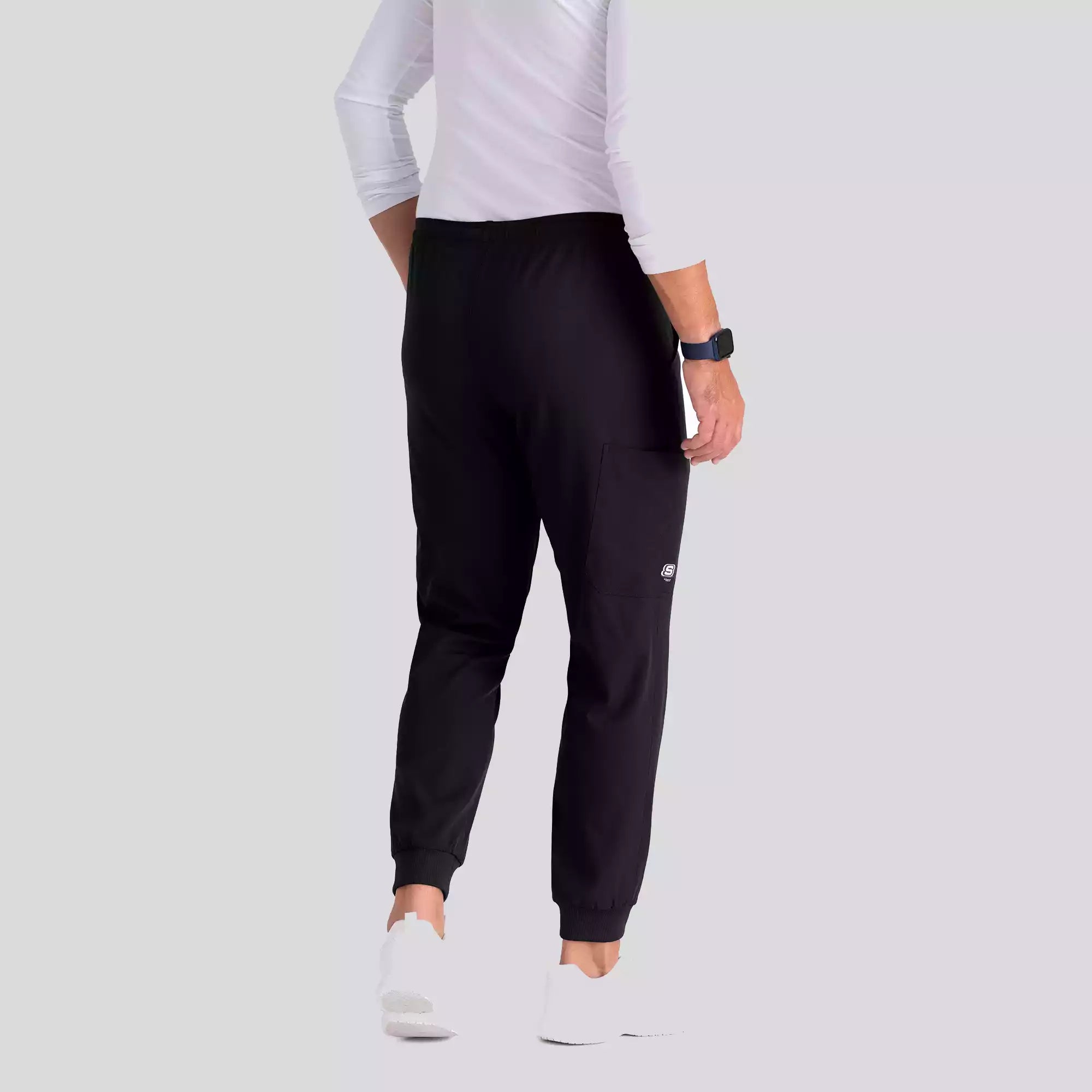 Men's Jogger Scrub Pant with Drawstring Elastic Waistband and Cargo Pocket | SKP572