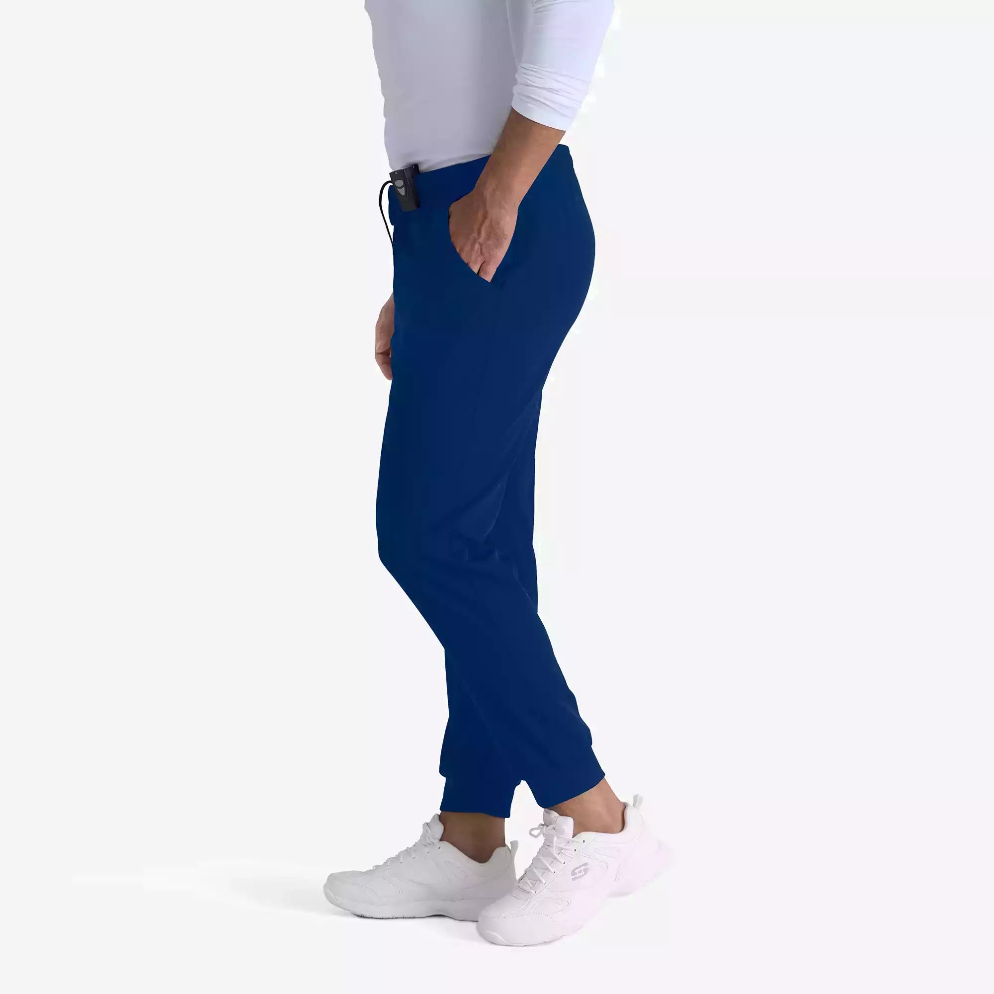 Men's Jogger Scrub Pant with Drawstring Elastic Waistband and Cargo Pocket | SKP572