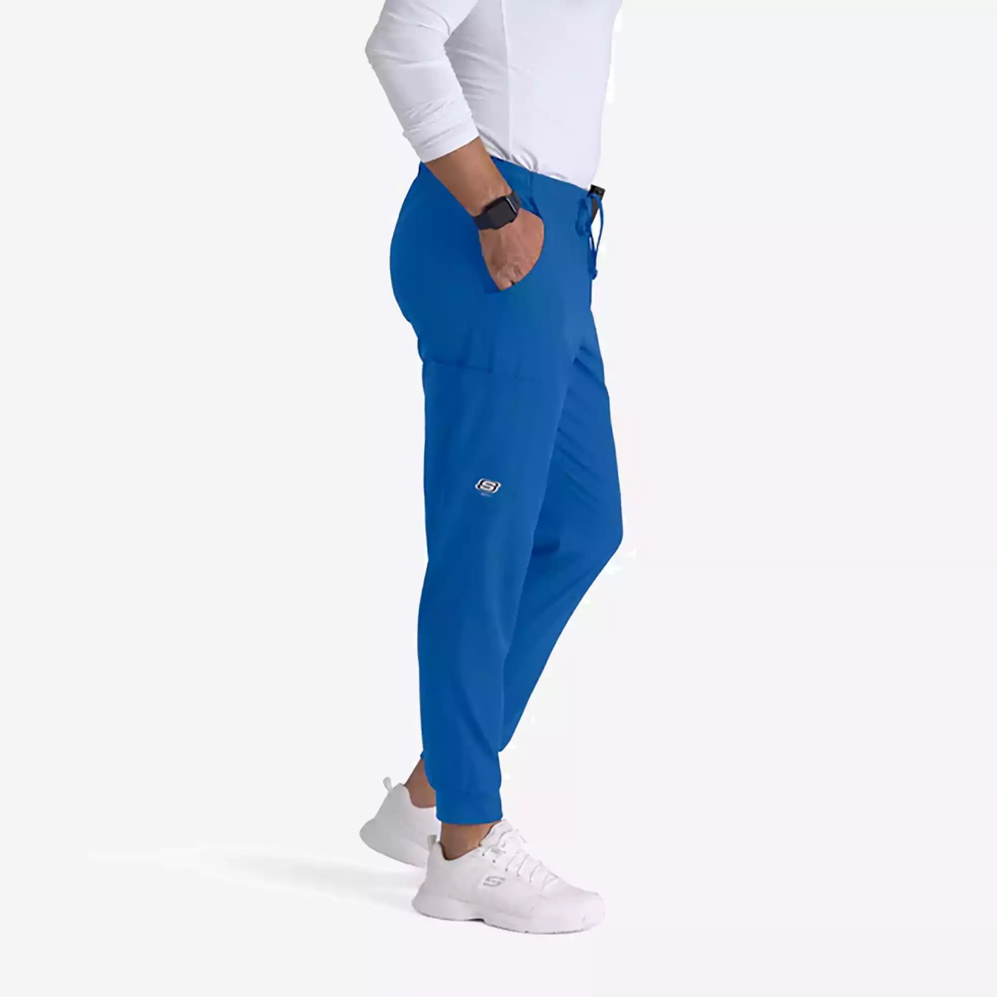 Men's Jogger Scrub Pant with Drawstring Elastic Waistband and Cargo Pocket | SKP572