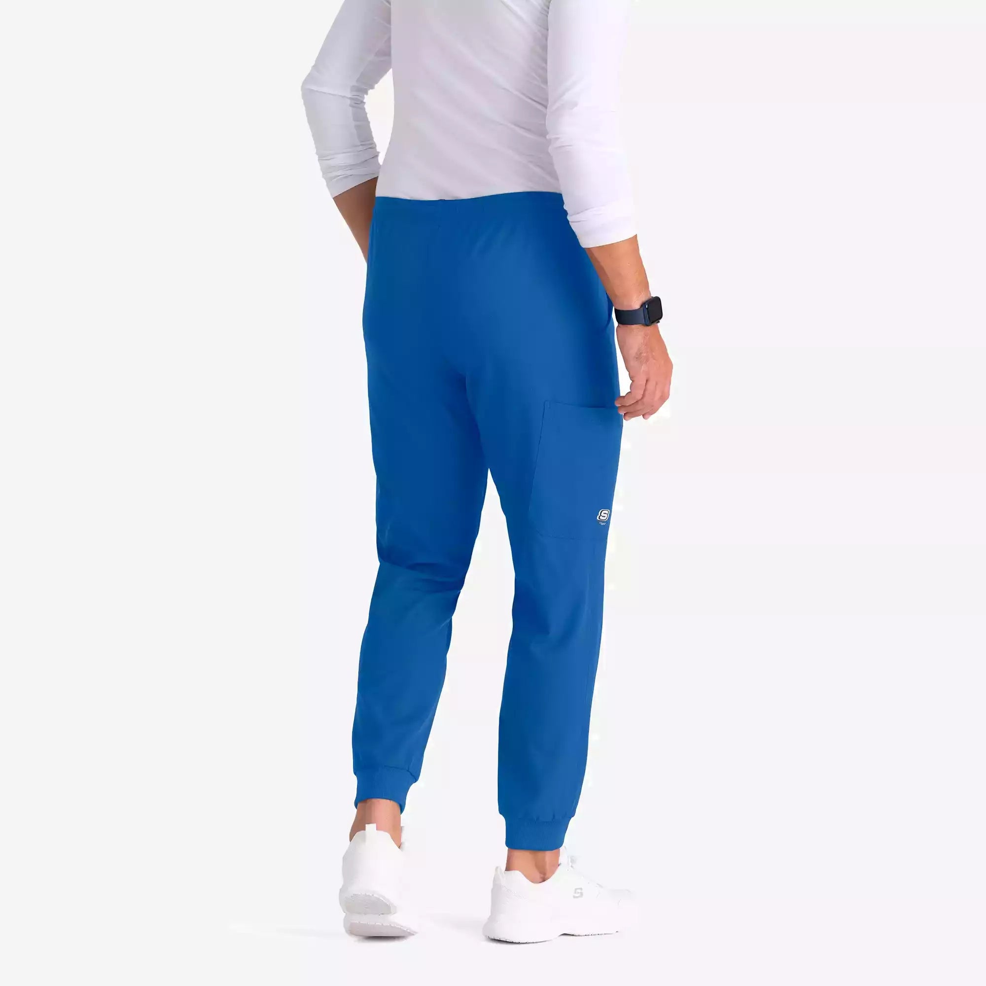 Men's Jogger Scrub Pant with Drawstring Elastic Waistband and Cargo Pocket | SKP572