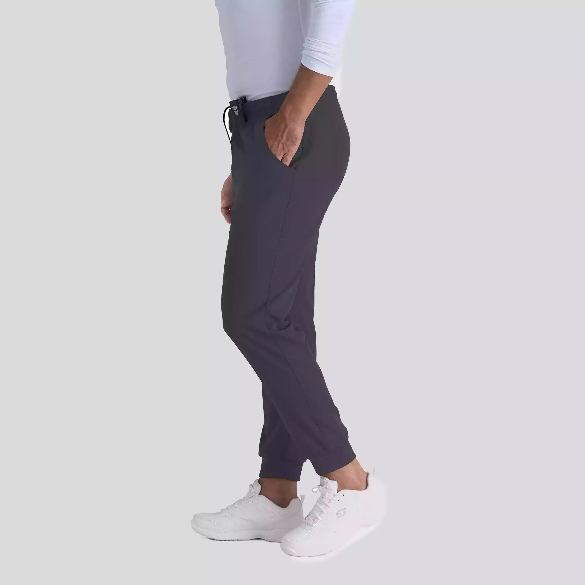 Men's Jogger Scrub Pant with Drawstring Elastic Waistband and Cargo Pocket | SKP572
