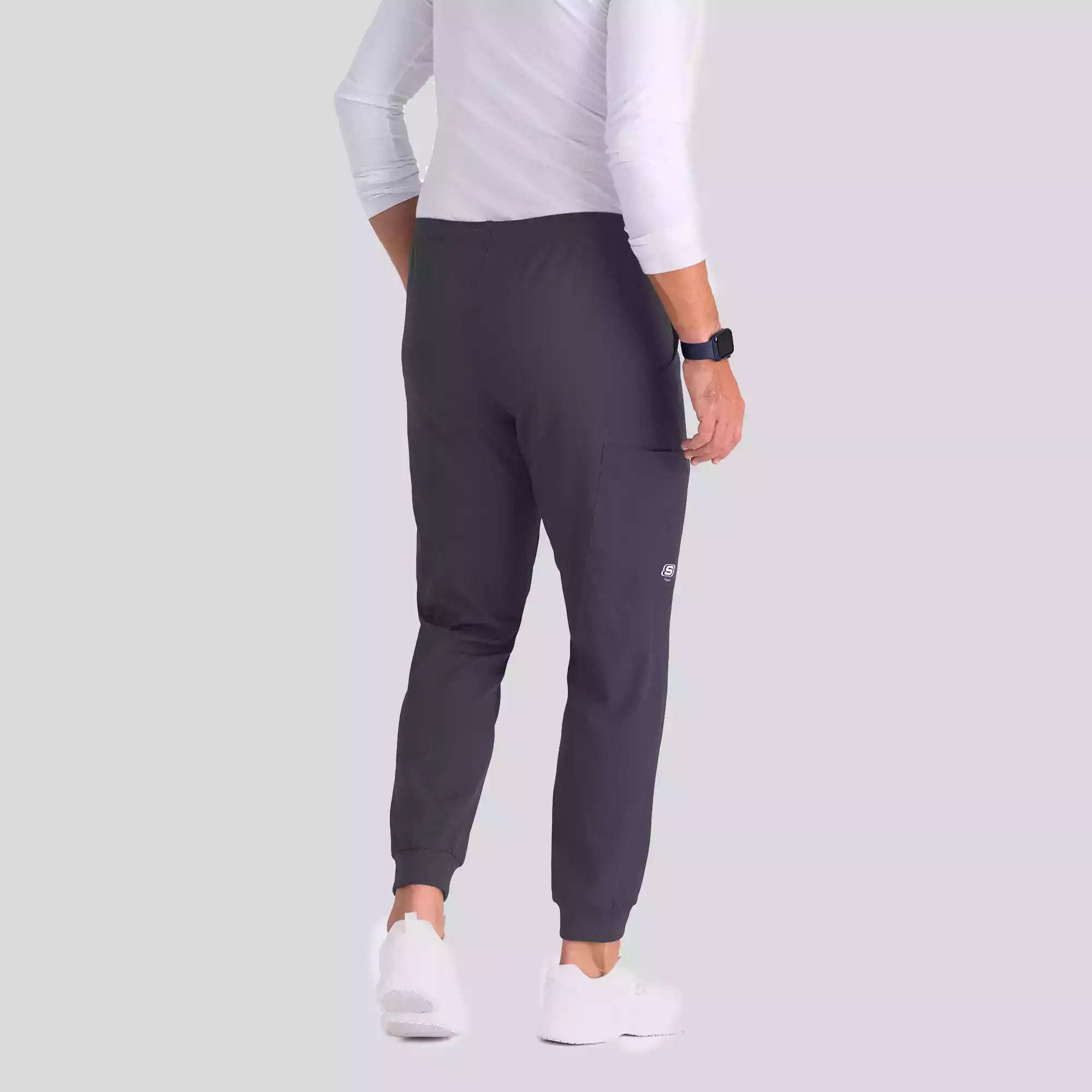Men's Jogger Scrub Pant with Drawstring Elastic Waistband and Cargo Pocket | SKP572