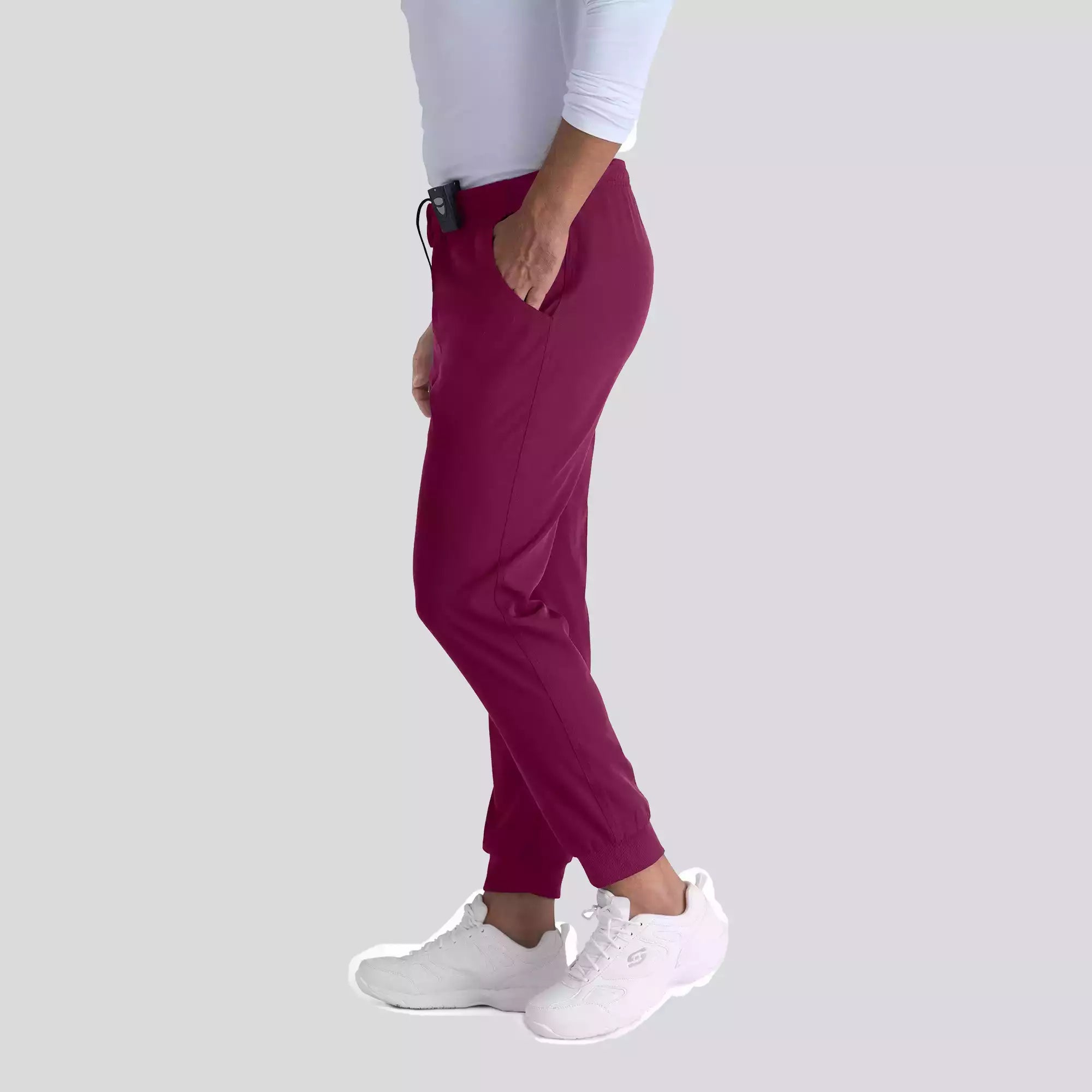 Men's Jogger Scrub Pant with Drawstring Elastic Waistband and Cargo Pocket | SKP572