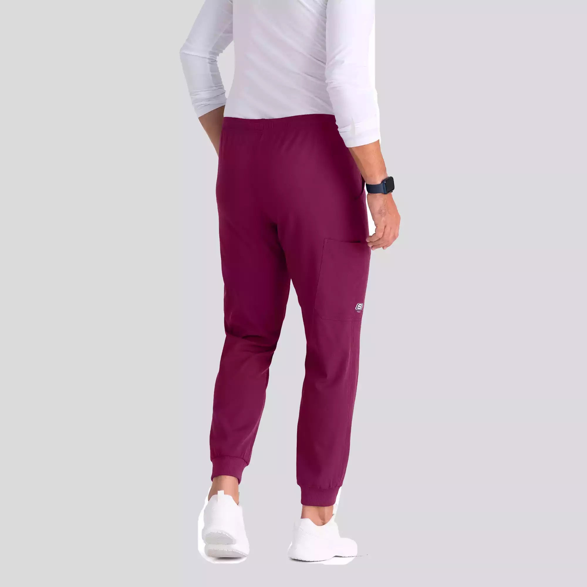 Men's Jogger Scrub Pant with Drawstring Elastic Waistband and Cargo Pocket | SKP572