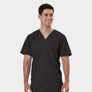 Men's Mesh Panel V-Neck Top | 2851
