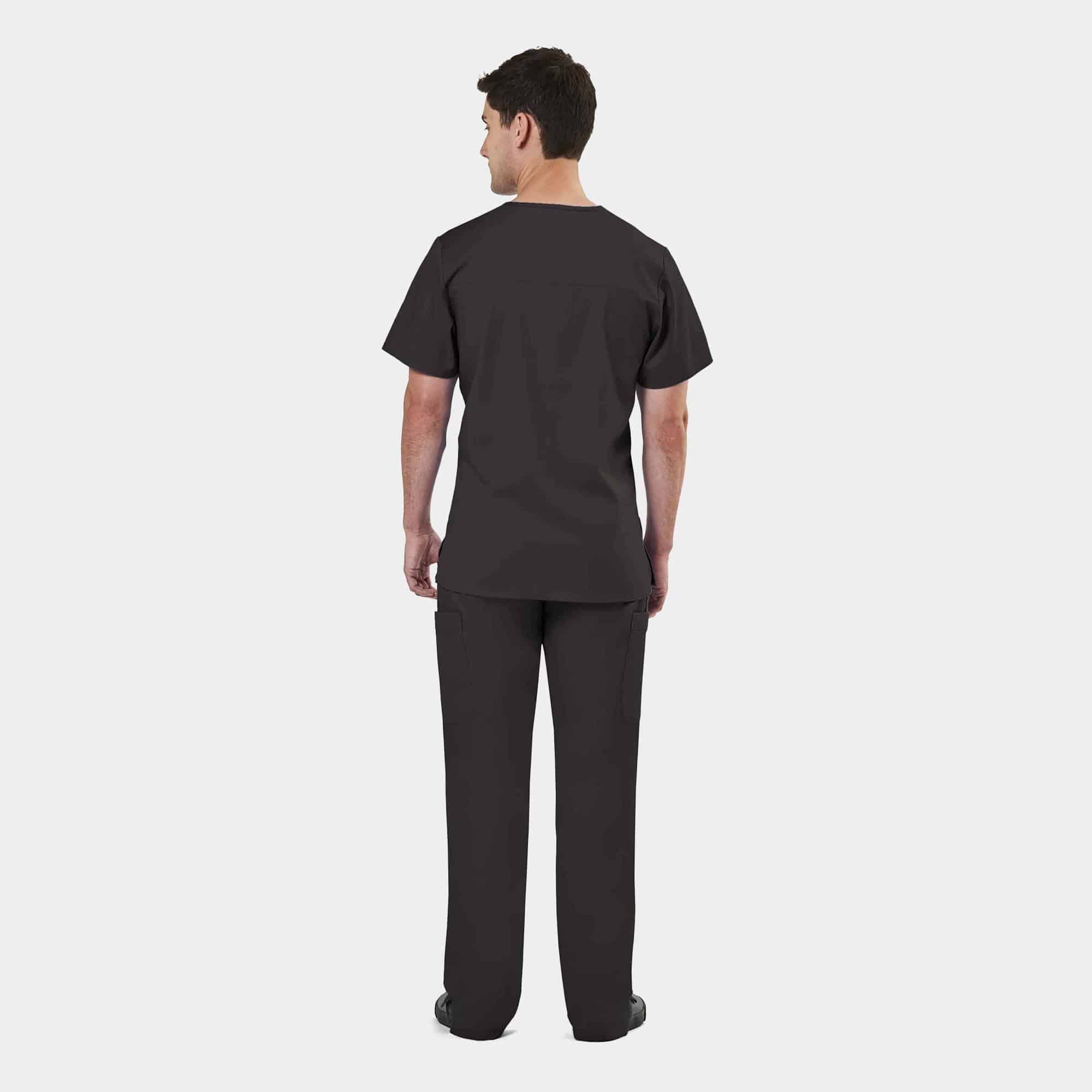 Men's Mesh Panel V-Neck Top | 2851