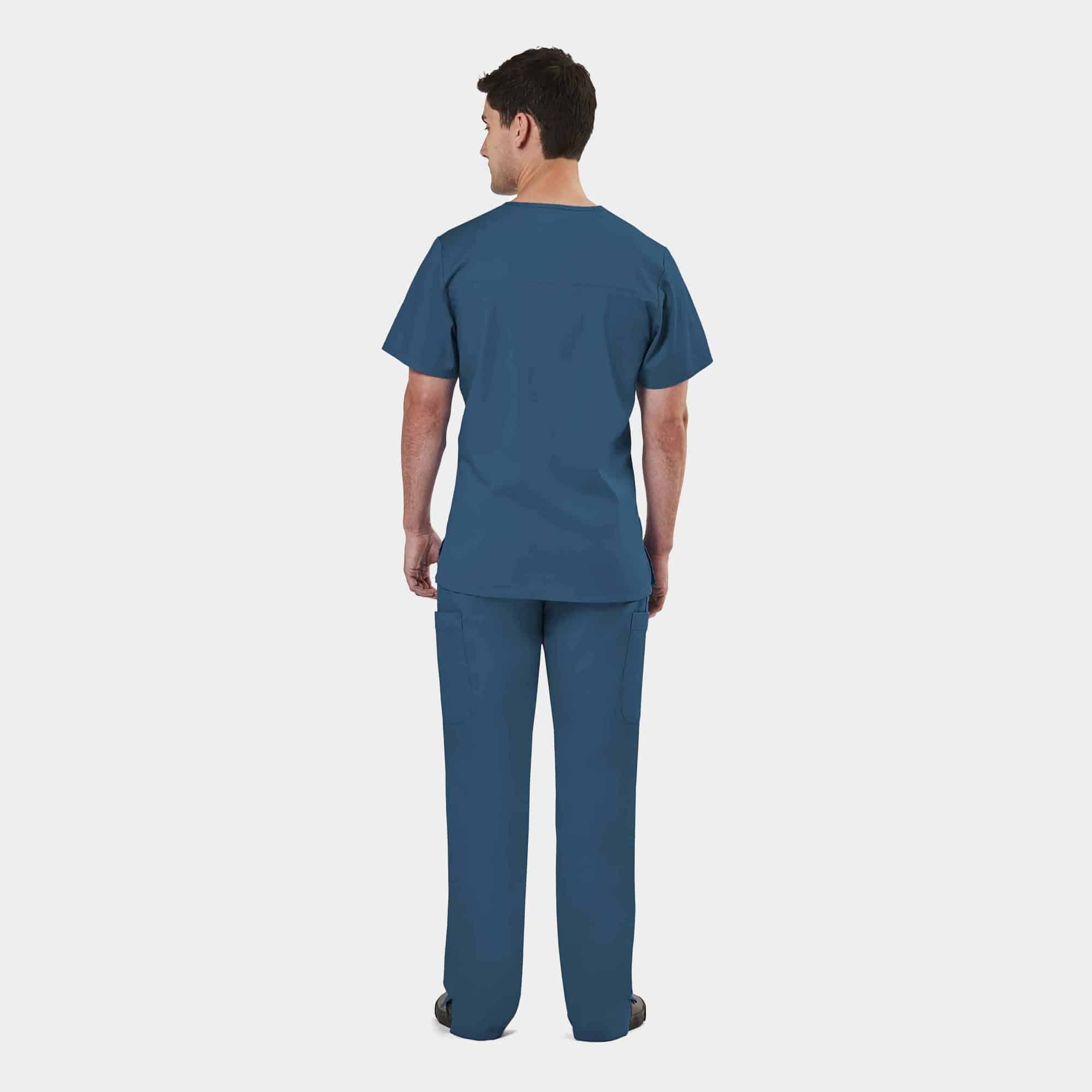 Men's Mesh Panel V-Neck Top | 2851