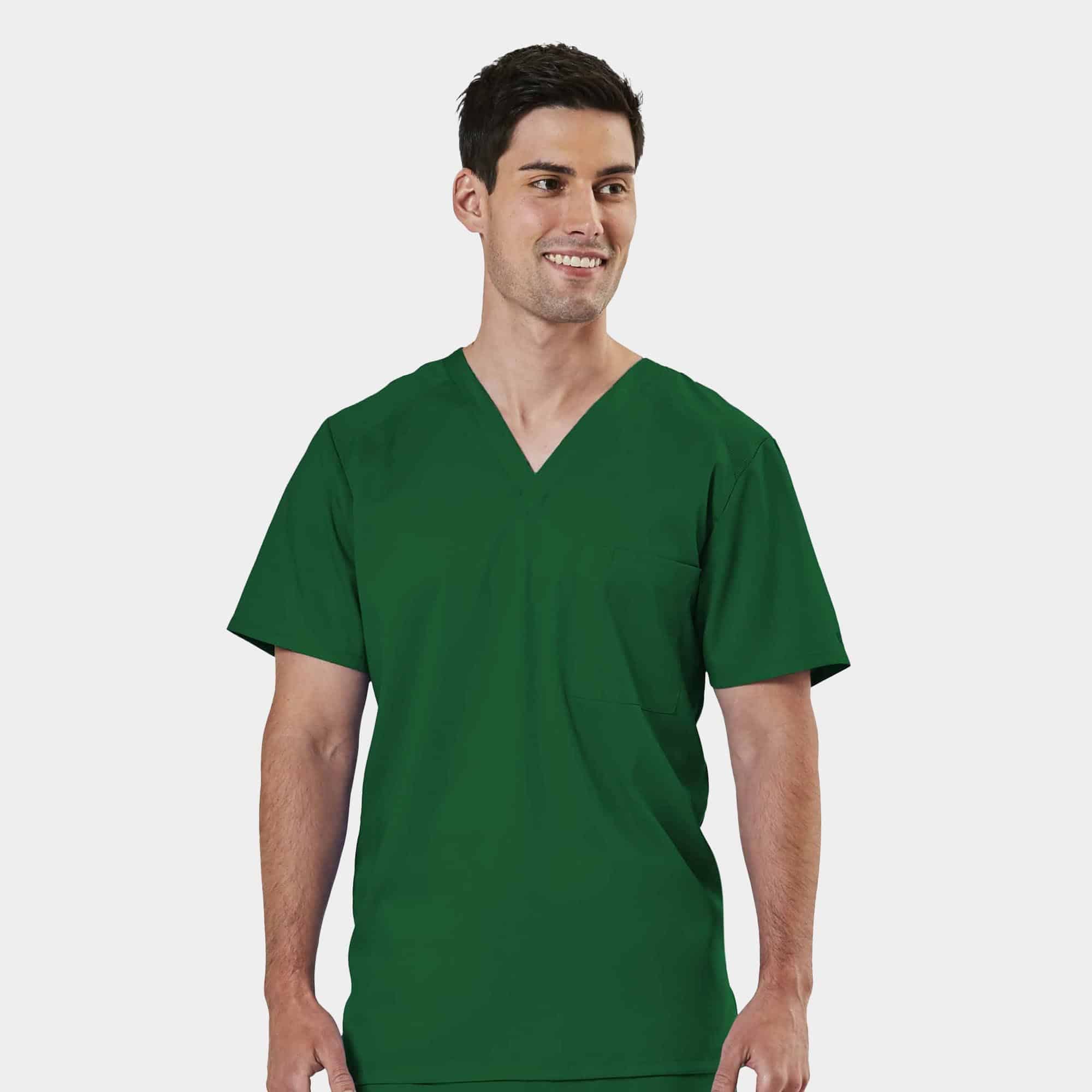 Men's Mesh Panel V-Neck Top | 2851