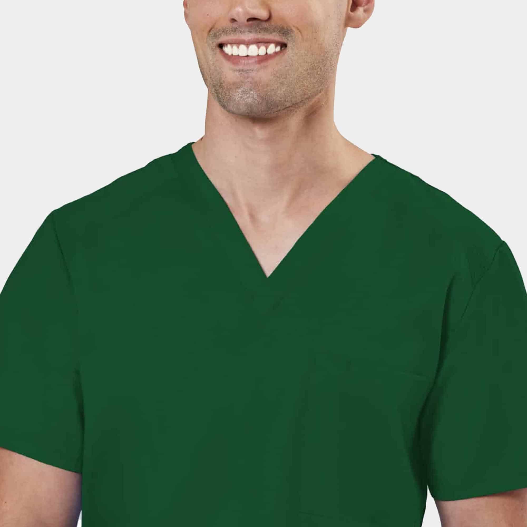 Men's Mesh Panel V-Neck Top | 2851