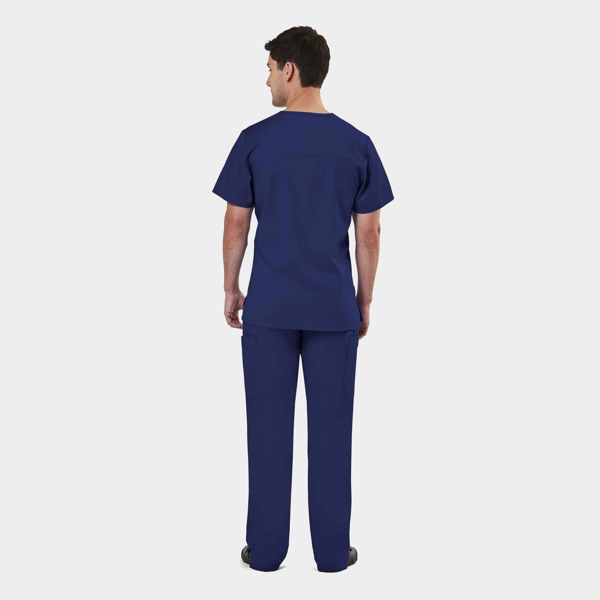 Men's Mesh Panel V-Neck Top | 2851