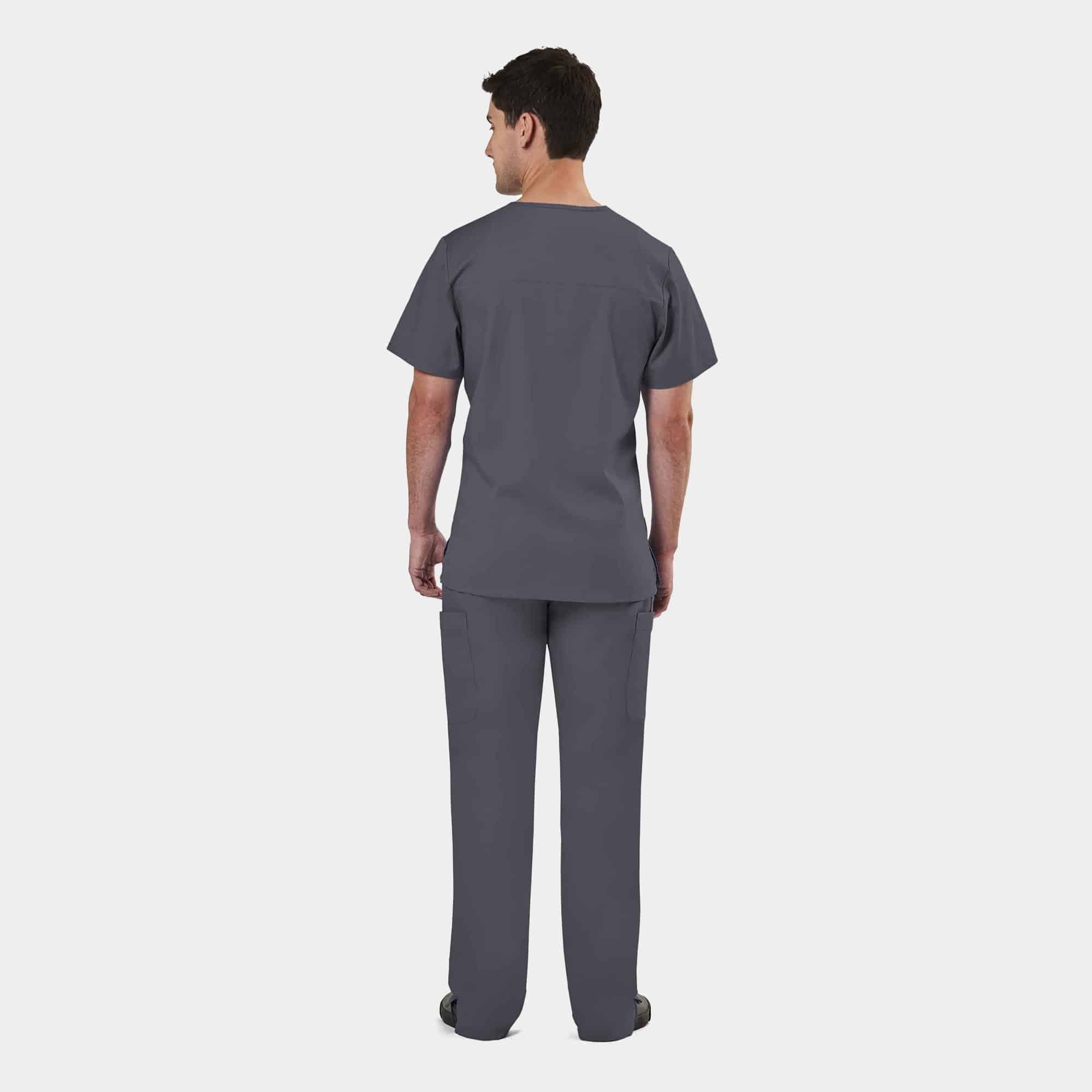 Men's Mesh Panel V-Neck Top | 2851