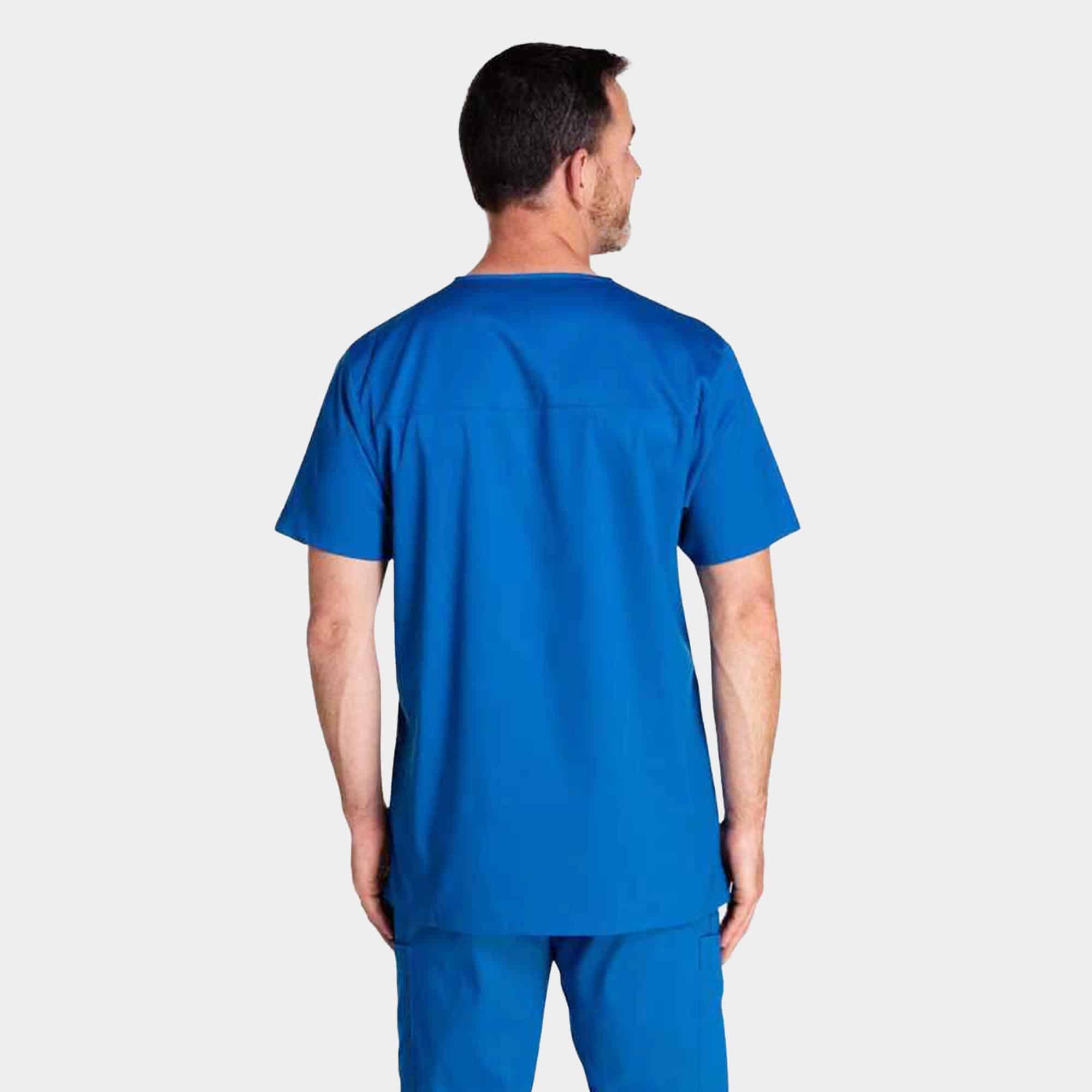 Men's Mesh Panel V-Neck Top | 2851