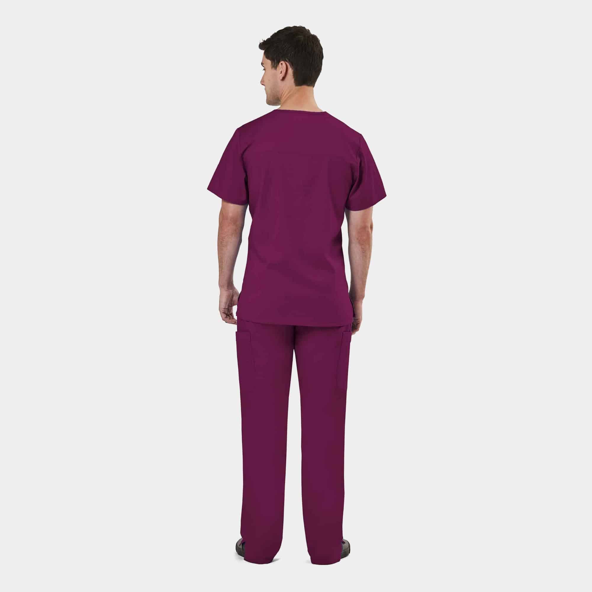 Men's Mesh Panel V-Neck Top | 2851