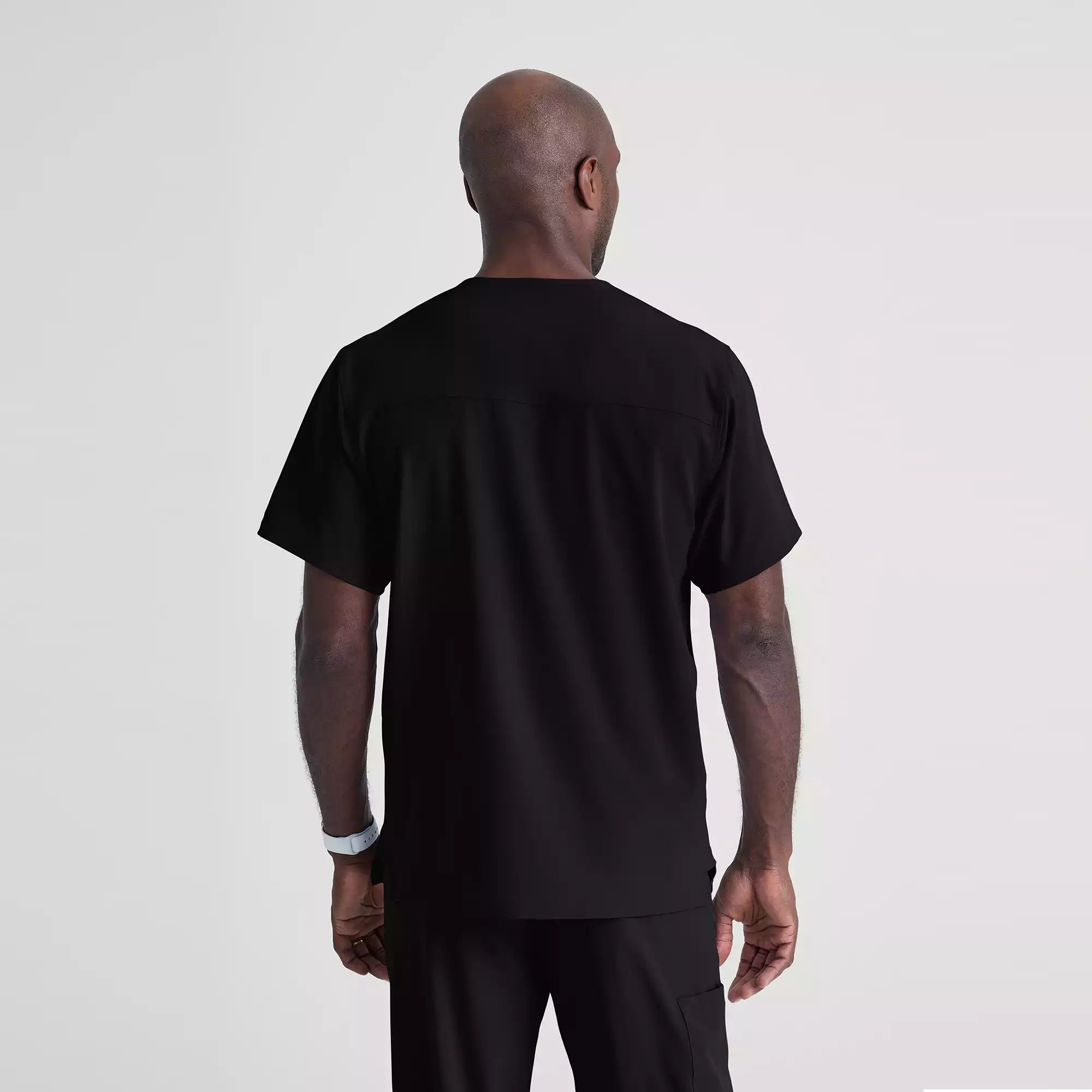 Men's V-Neck Cargo Pocket Scrub Top | SK0112