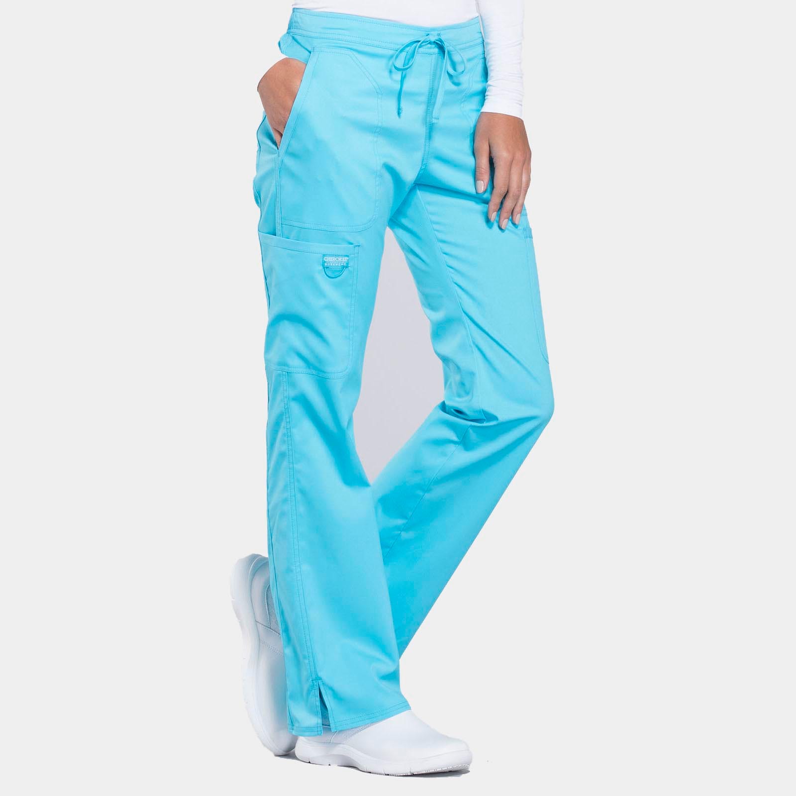 Mid Rise Moderate Flare Drawstring Pant Regular Length |  WW120
