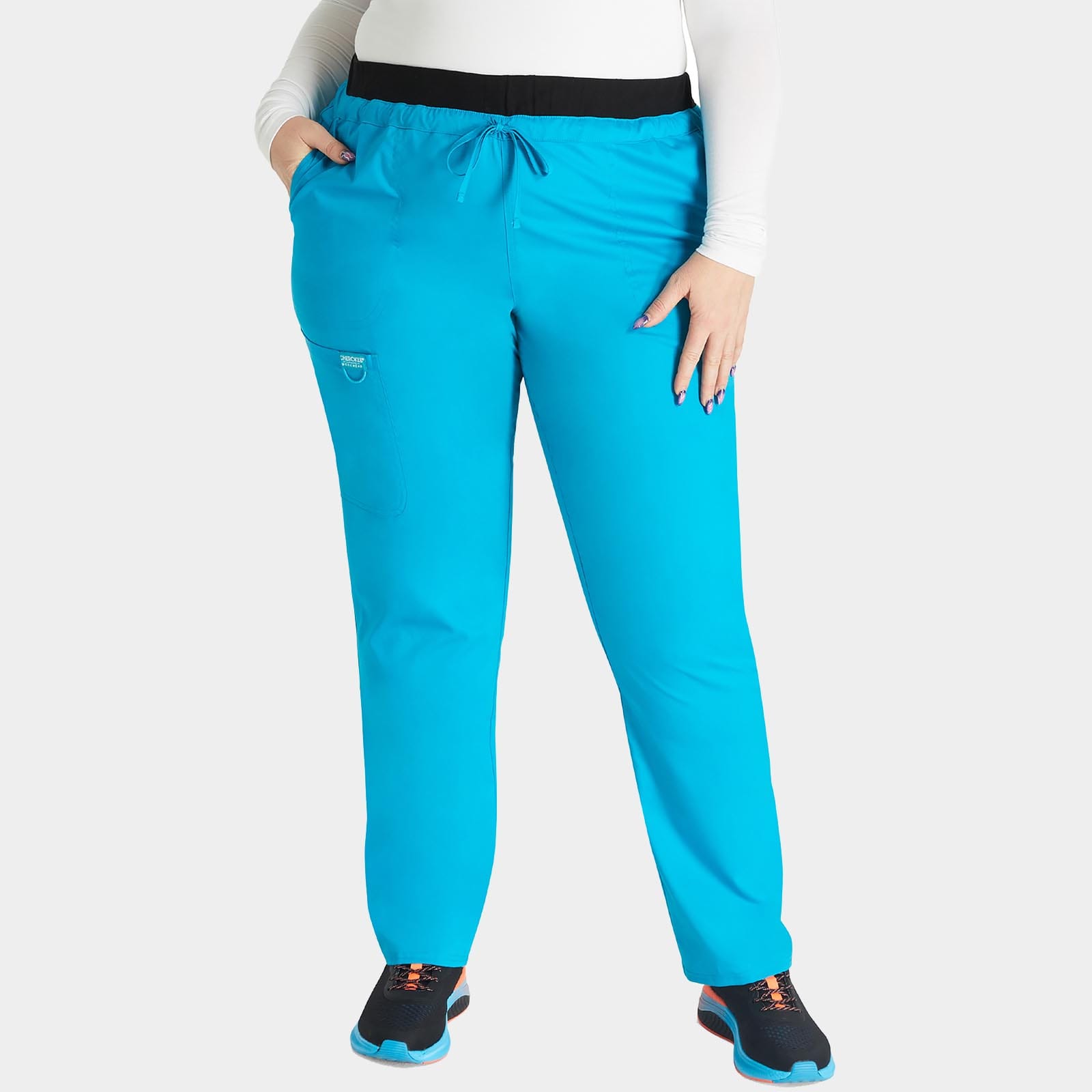 Mid Rise Tapered Leg Drawstring Pant Regular Length | WW105