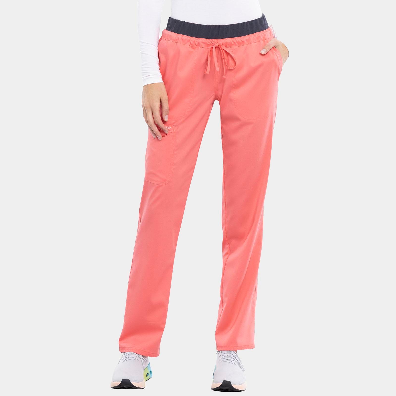 Mid Rise Tapered Leg Drawstring Pant Petite Length | WW105P