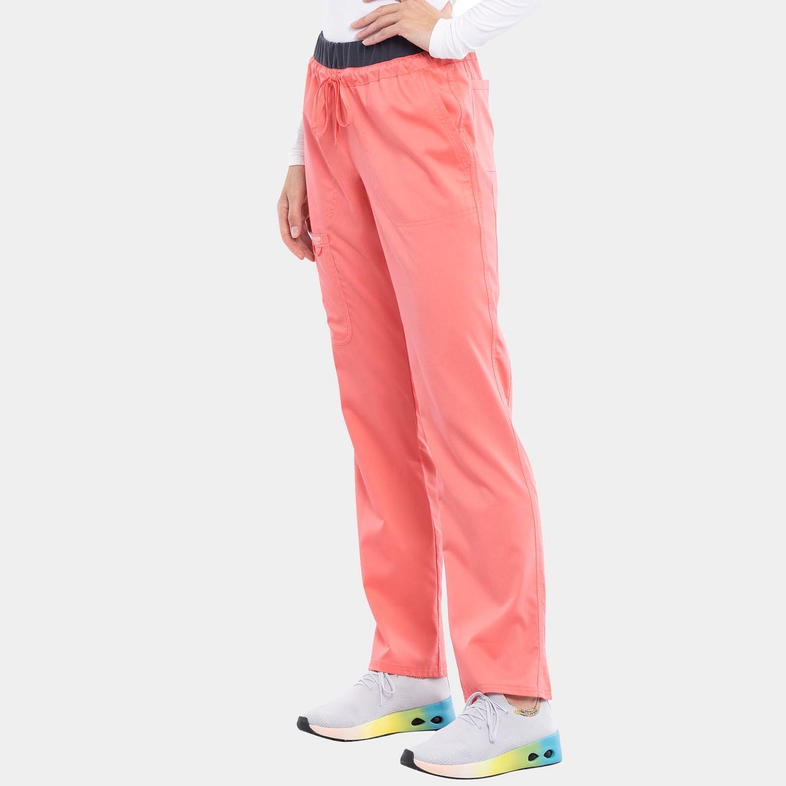 Mid Rise Tapered Leg Drawstring Pant Regular Length | WW105