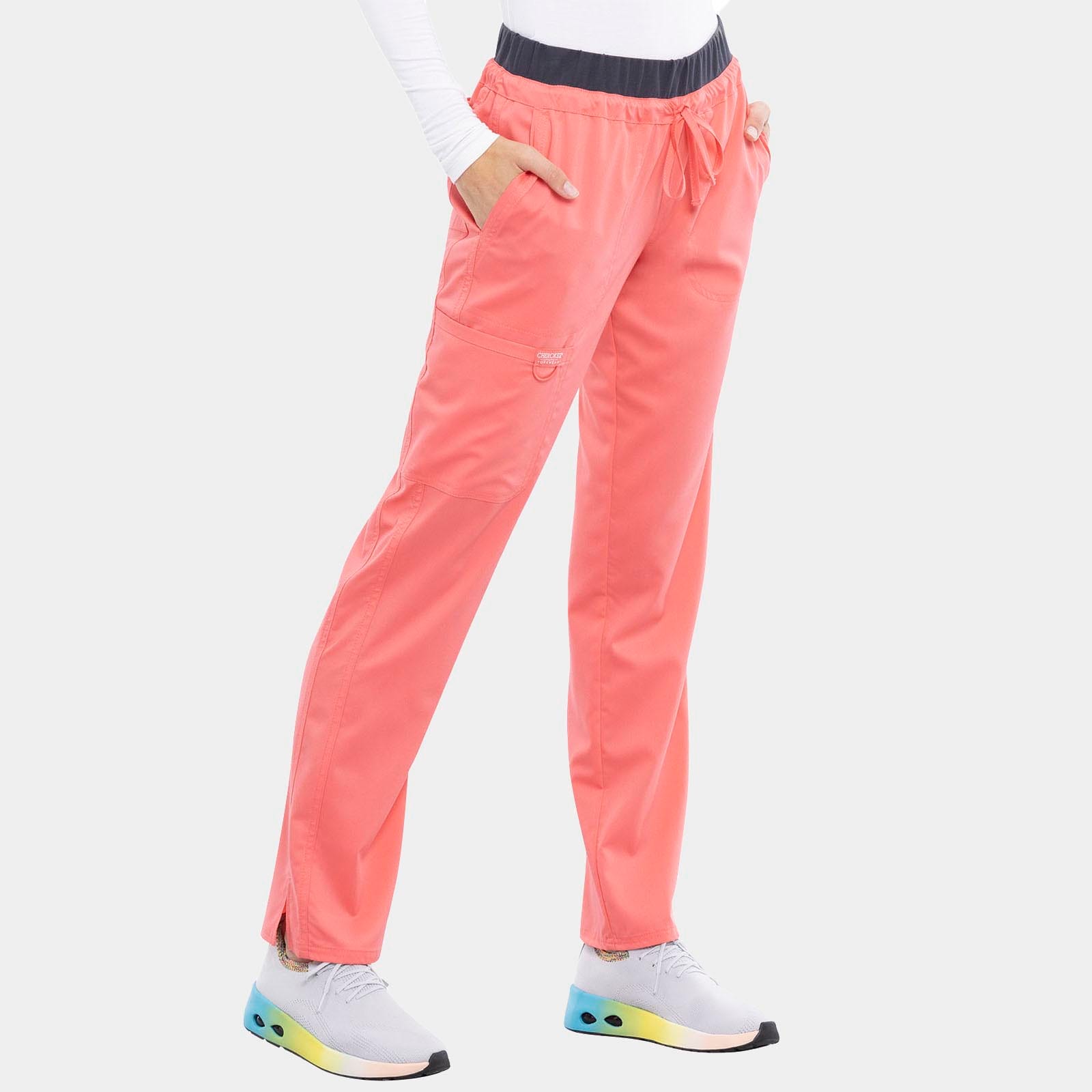 Mid Rise Tapered Leg Drawstring Pant Regular Length | WW105