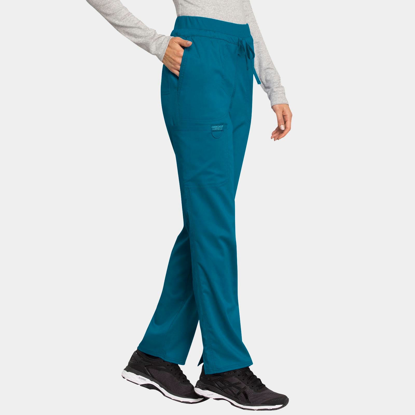 Mid Rise Tapered Leg Drawstring Pant Regular Length | WW105