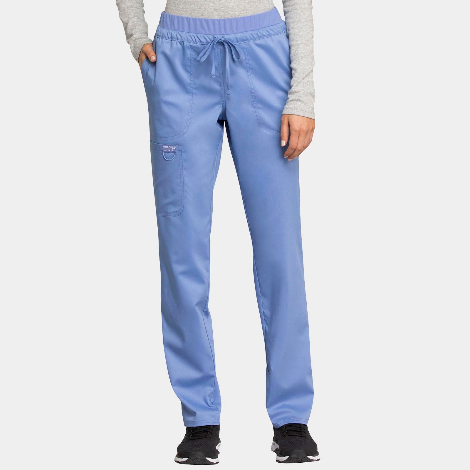 Mid Rise Tapered Leg Drawstring Pant Petite Length | WW105P