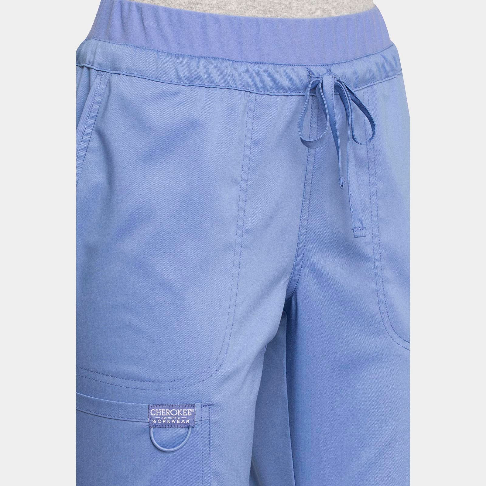 Mid Rise Tapered Leg Drawstring Pant Petite Length | WW105P