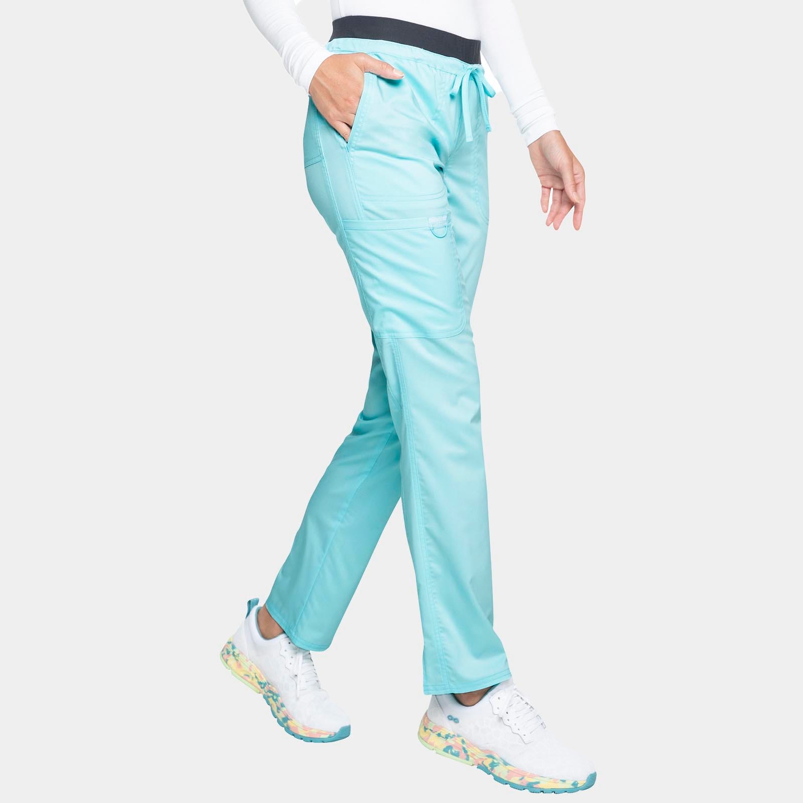 Mid Rise Tapered Leg Drawstring Pant Regular Length | WW105
