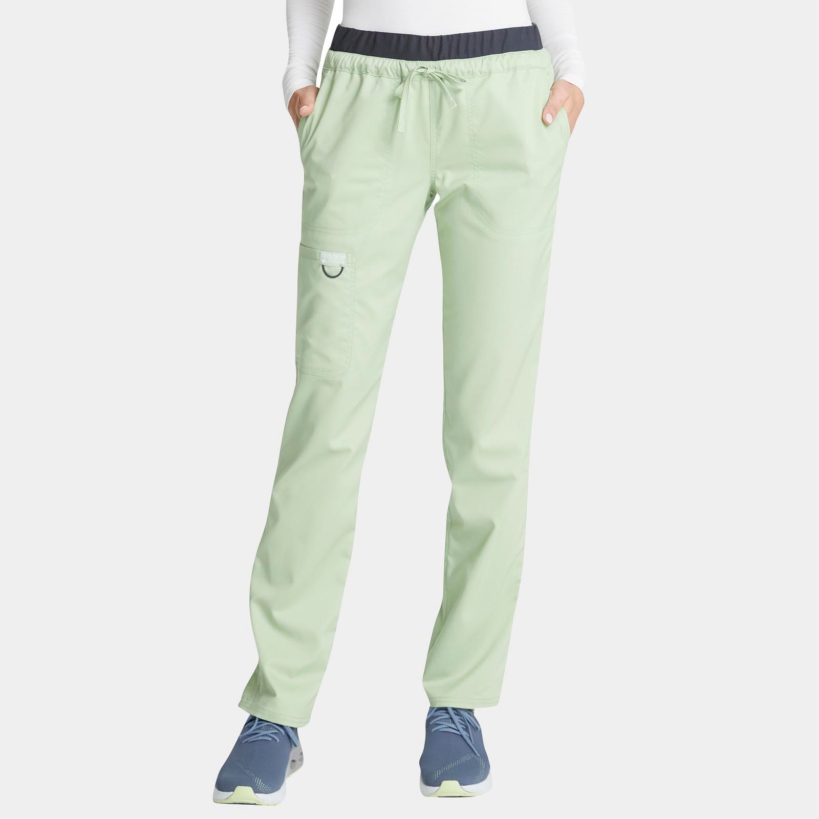 Mid Rise Tapered Leg Drawstring Pant Petite Length | WW105P