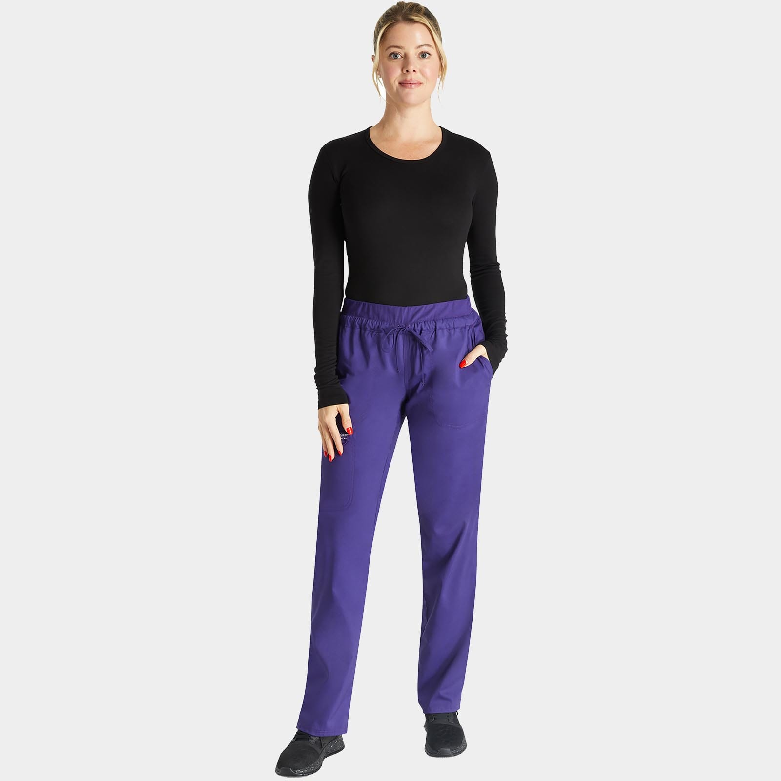 Mid Rise Tapered Leg Drawstring Pant Tall Length | WW105T