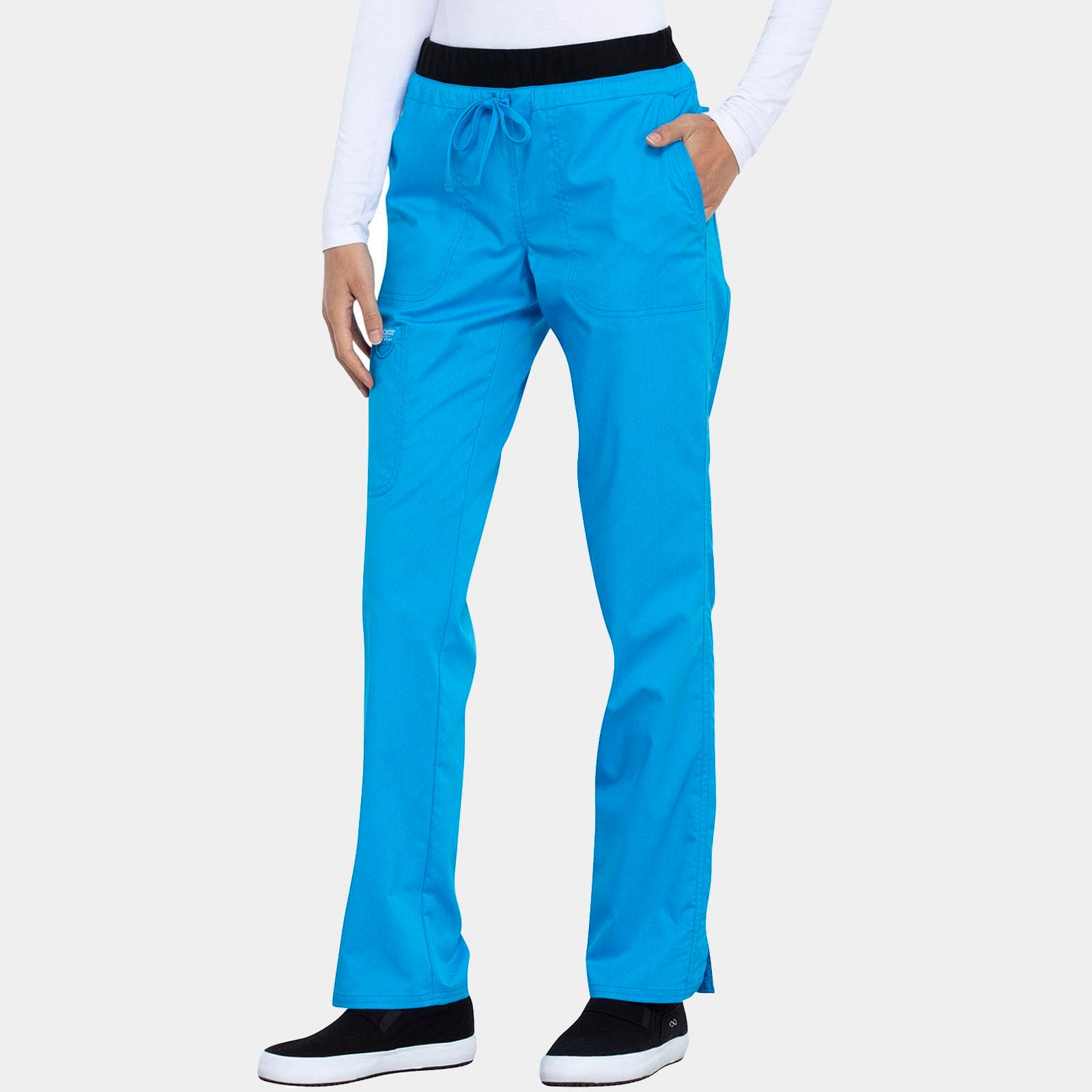 Mid Rise Tapered Leg Drawstring Pant Regular Length | WW105