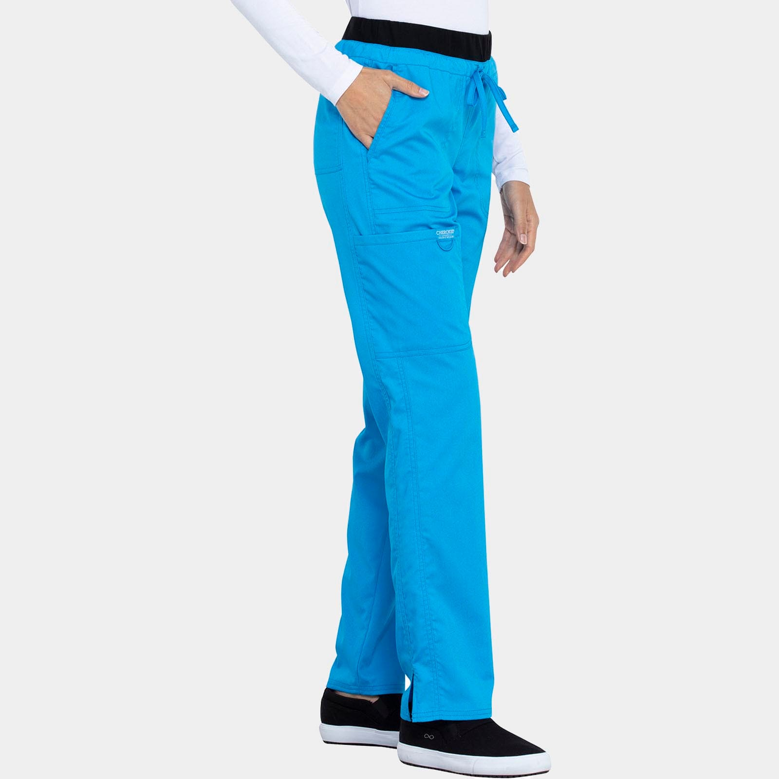 Mid Rise Tapered Leg Drawstring Pant Regular Length | WW105