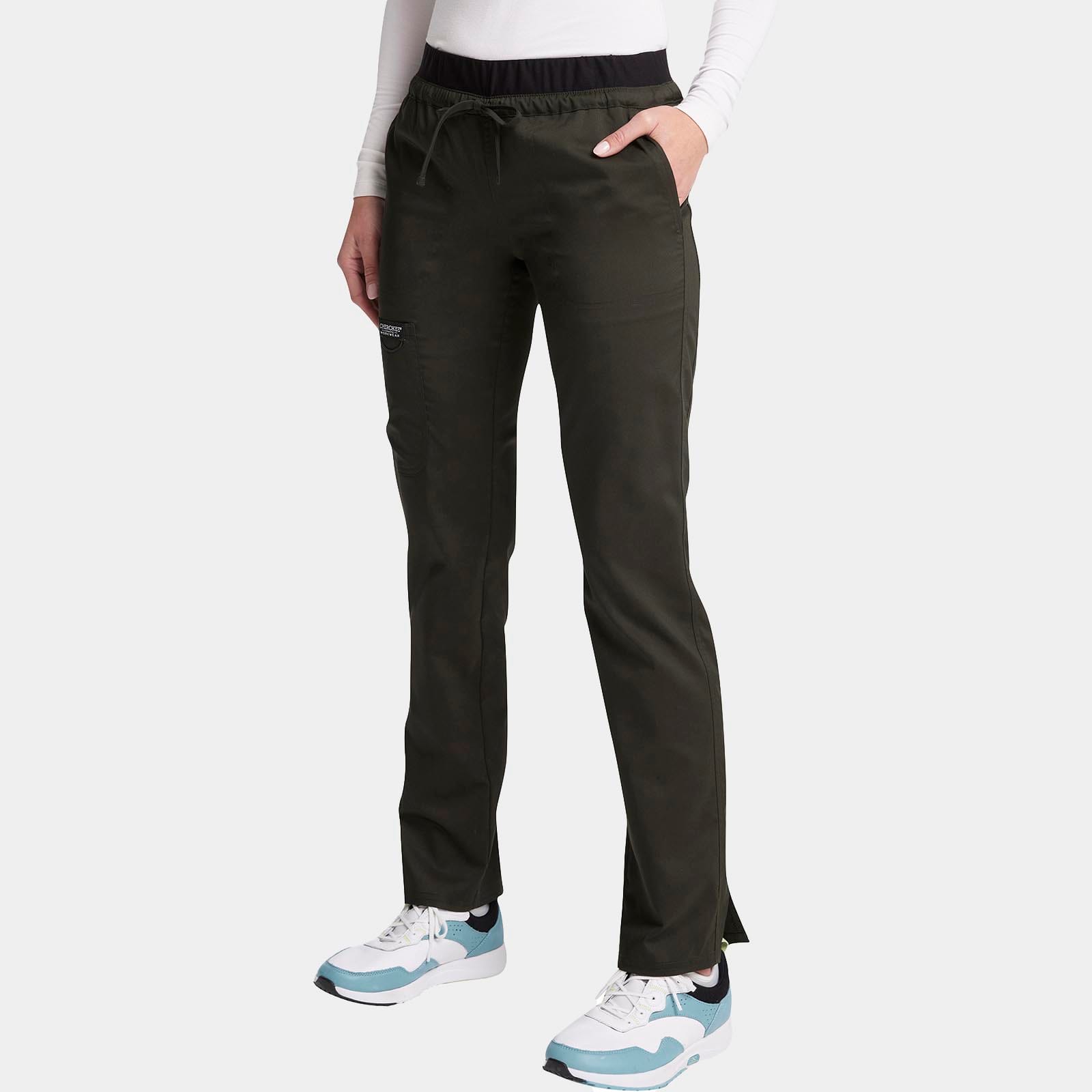 Mid Rise Tapered Leg Drawstring Pant Petite Length | WW105P