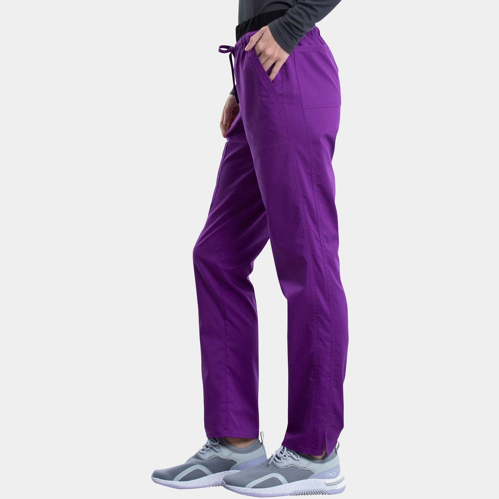 Mid Rise Tapered Leg Drawstring Pant Petite Length | WW105P