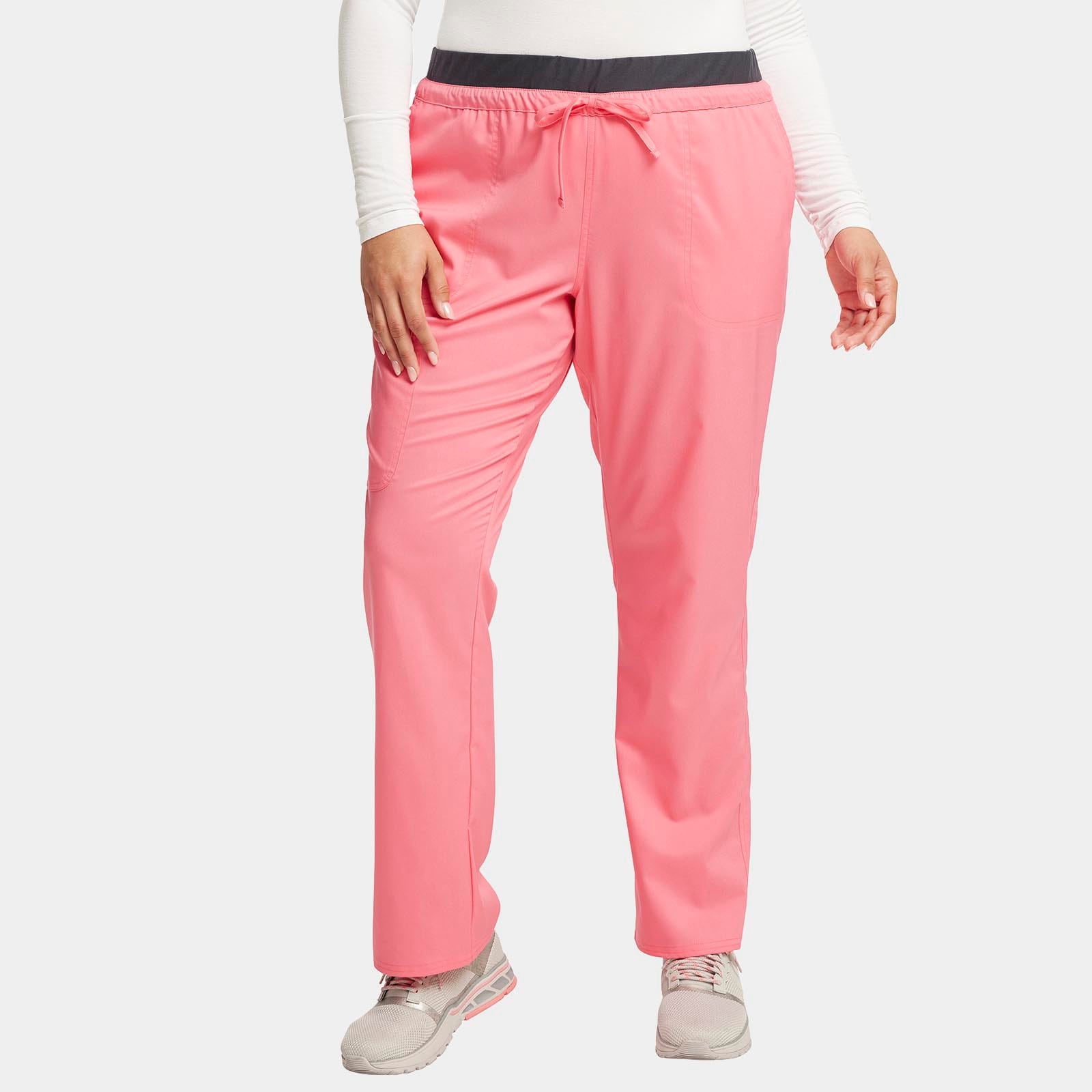 Mid Rise Tapered Leg Drawstring Pant Regular Length | WW105