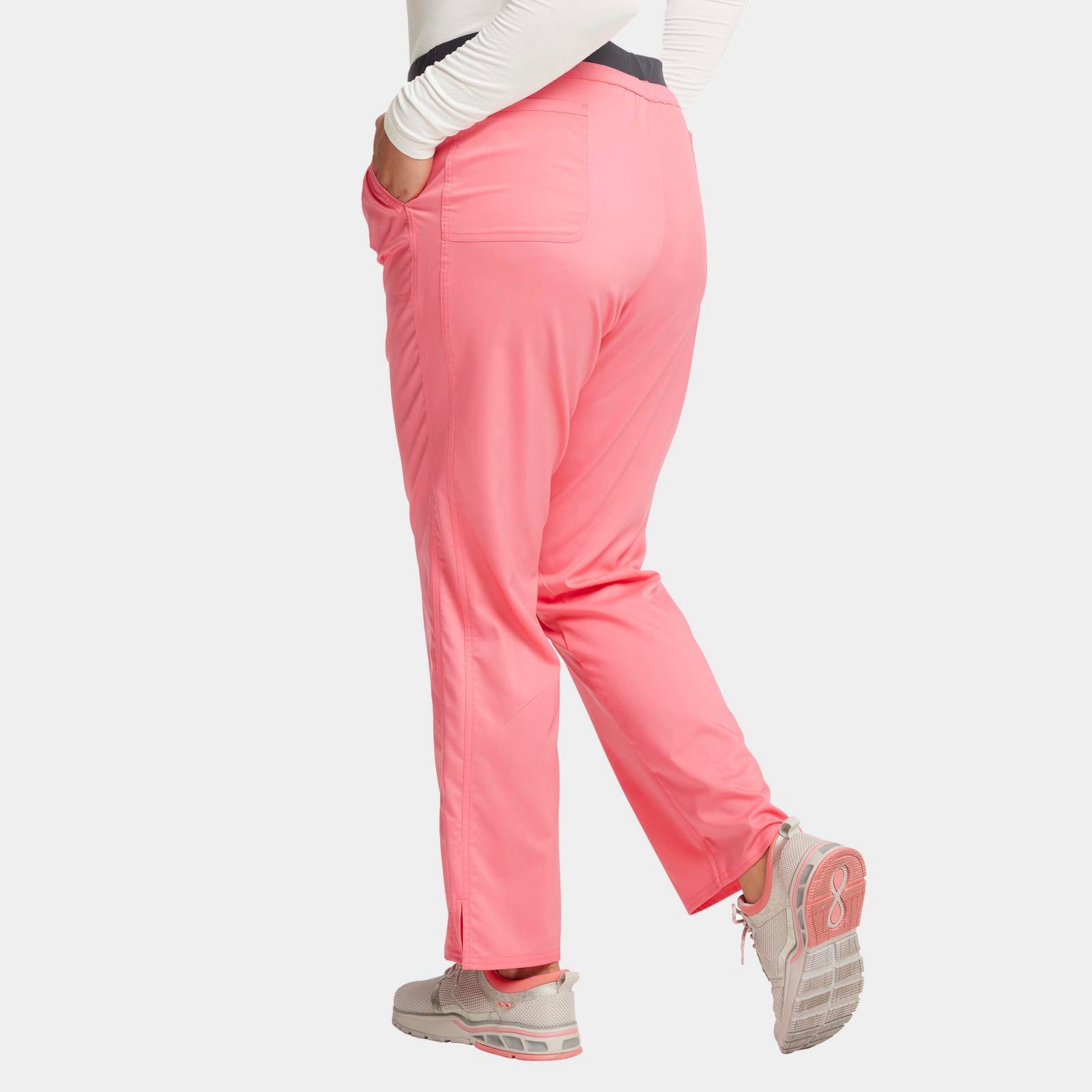 Mid Rise Tapered Leg Drawstring Pant Petite Length | WW105P