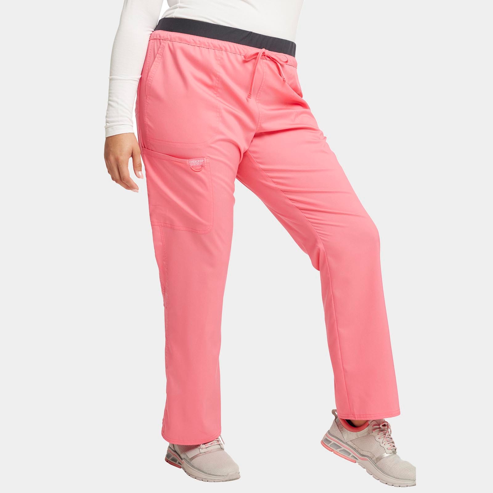 Mid Rise Tapered Leg Drawstring Pant Regular Length | WW105