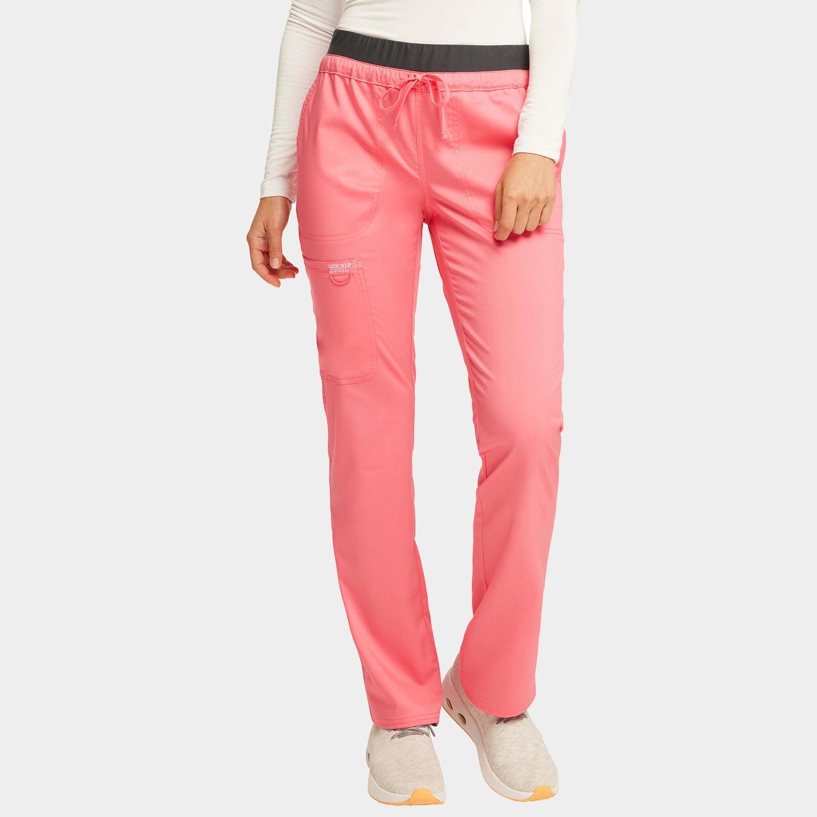 Mid Rise Tapered Leg Drawstring Pant Regular Length | WW105