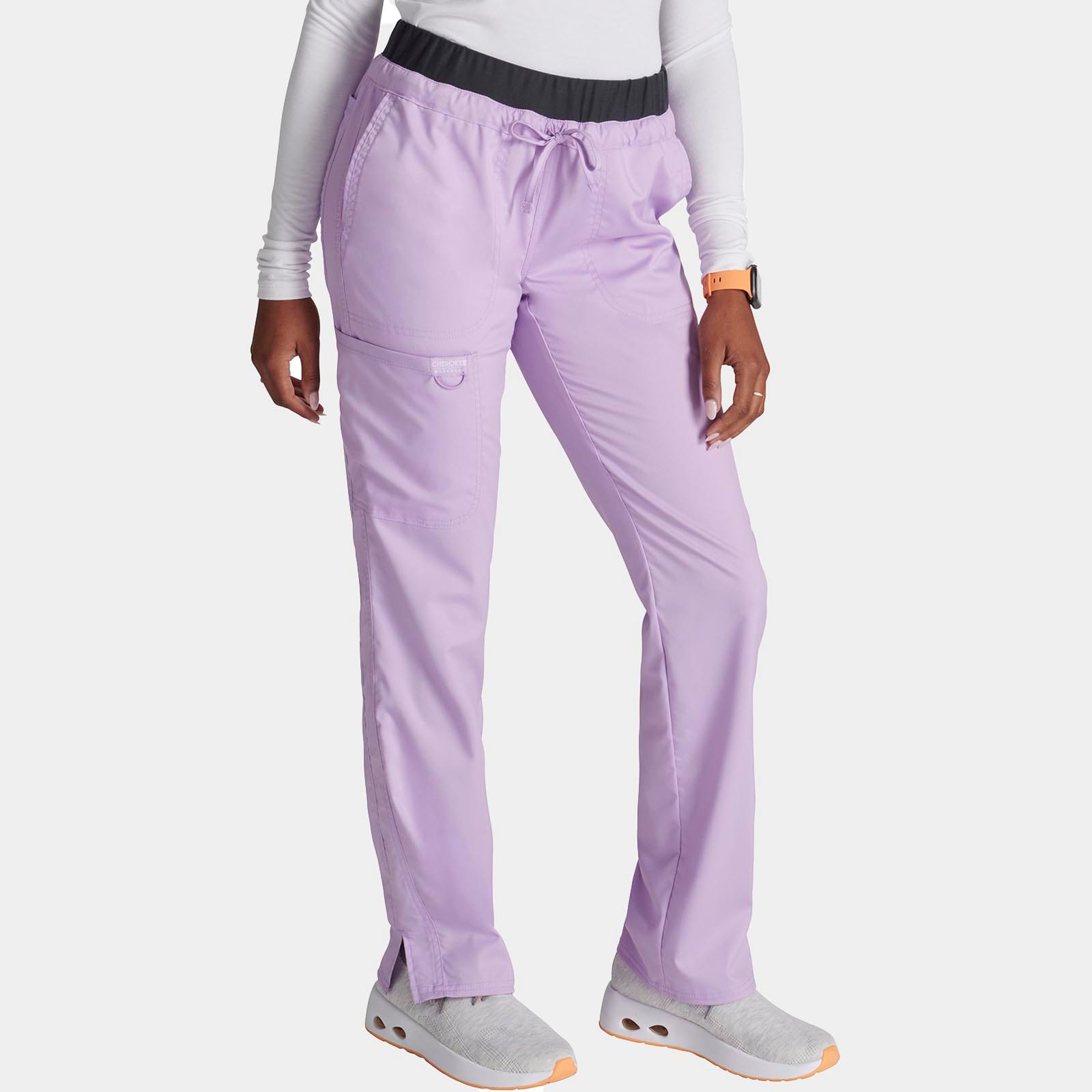 Mid Rise Tapered Leg Drawstring Pant Petite Length | WW105P