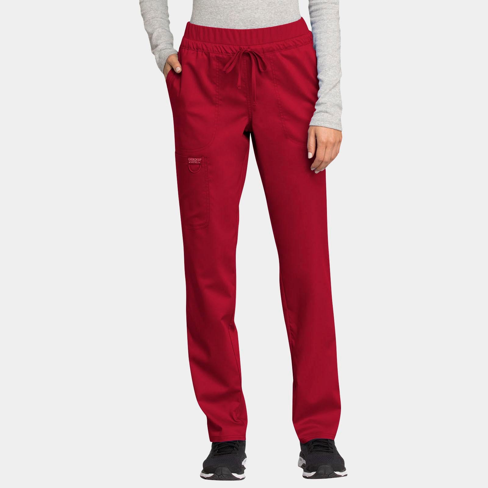 Mid Rise Tapered Leg Drawstring Pant Petite Length | WW105P