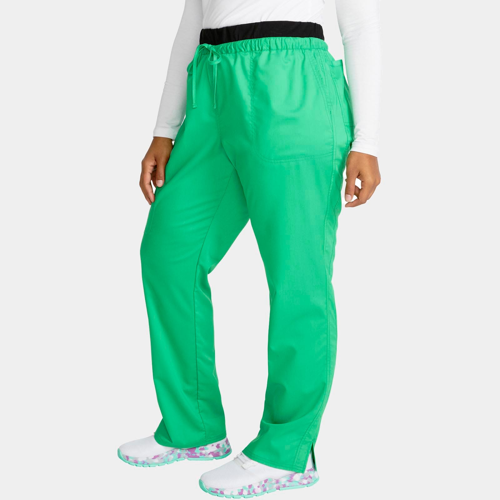 Mid Rise Tapered Leg Drawstring Pant Regular Length | WW105