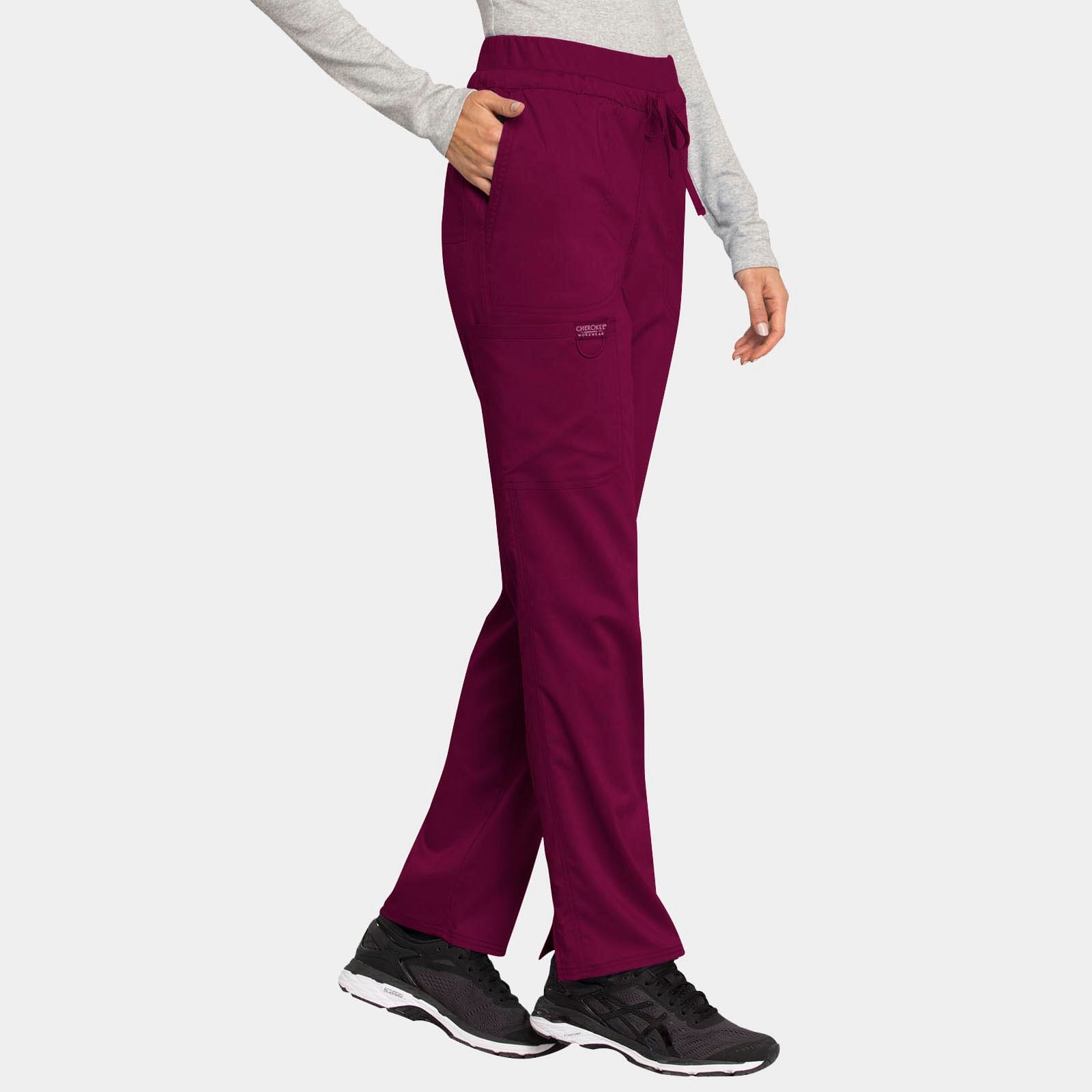 Mid Rise Tapered Leg Drawstring Pant Petite Length | WW105P