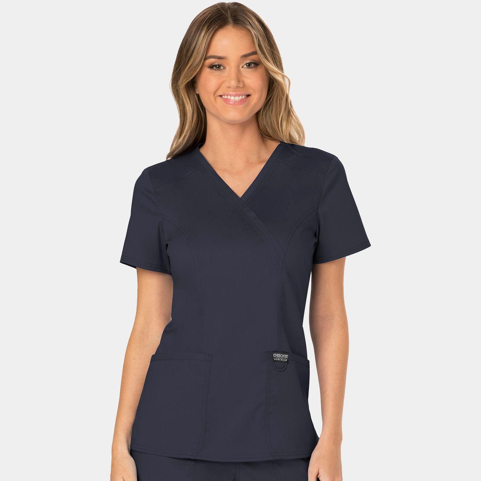 Women's Double Pocket V-Neck Top | 181003